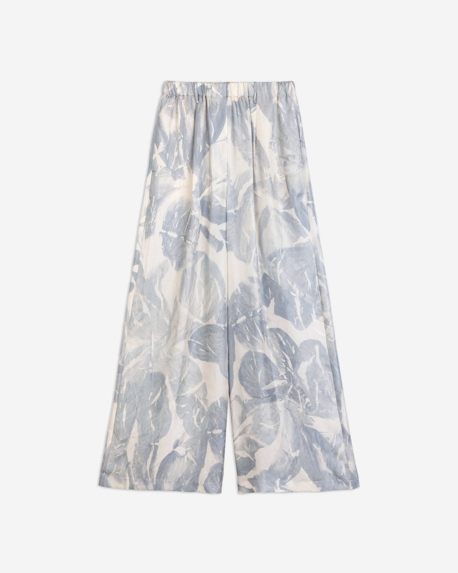 PRINTED SILK TROUSERS