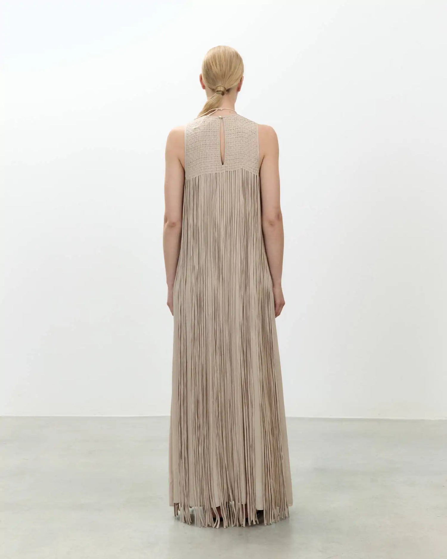 LONG DRESS WITH FRINGES
