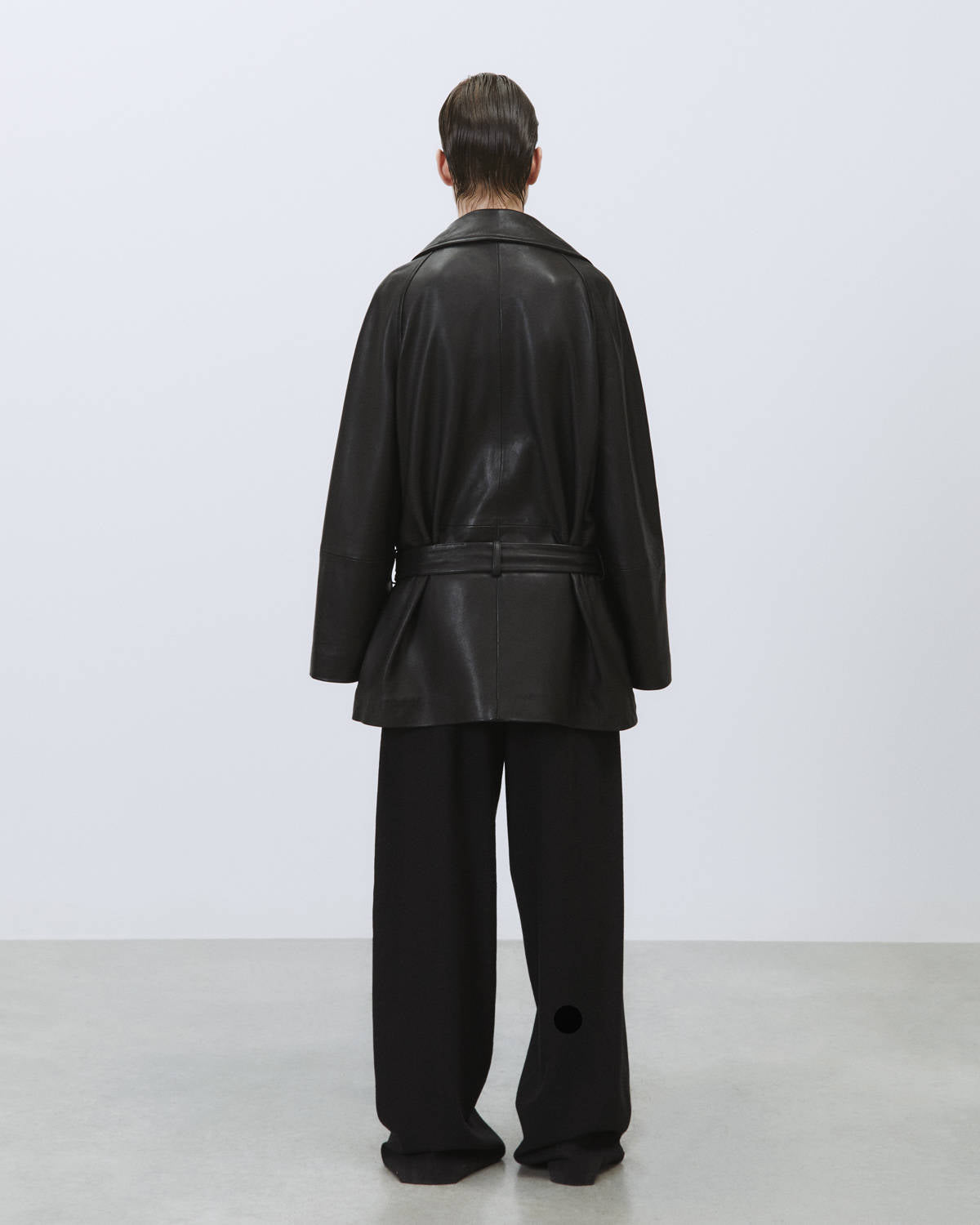LEATHER TRENCH COAT