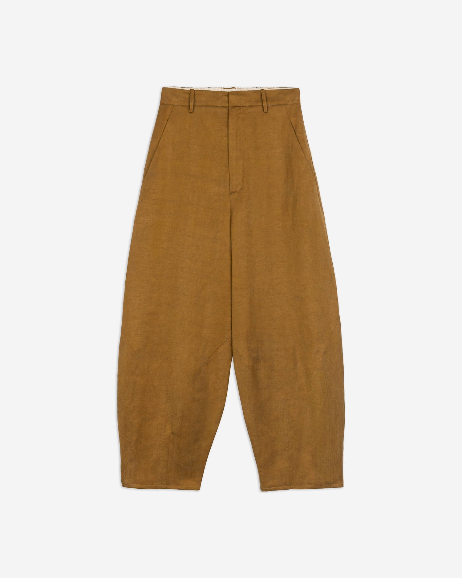 BARREL LINEN TROUSERS
