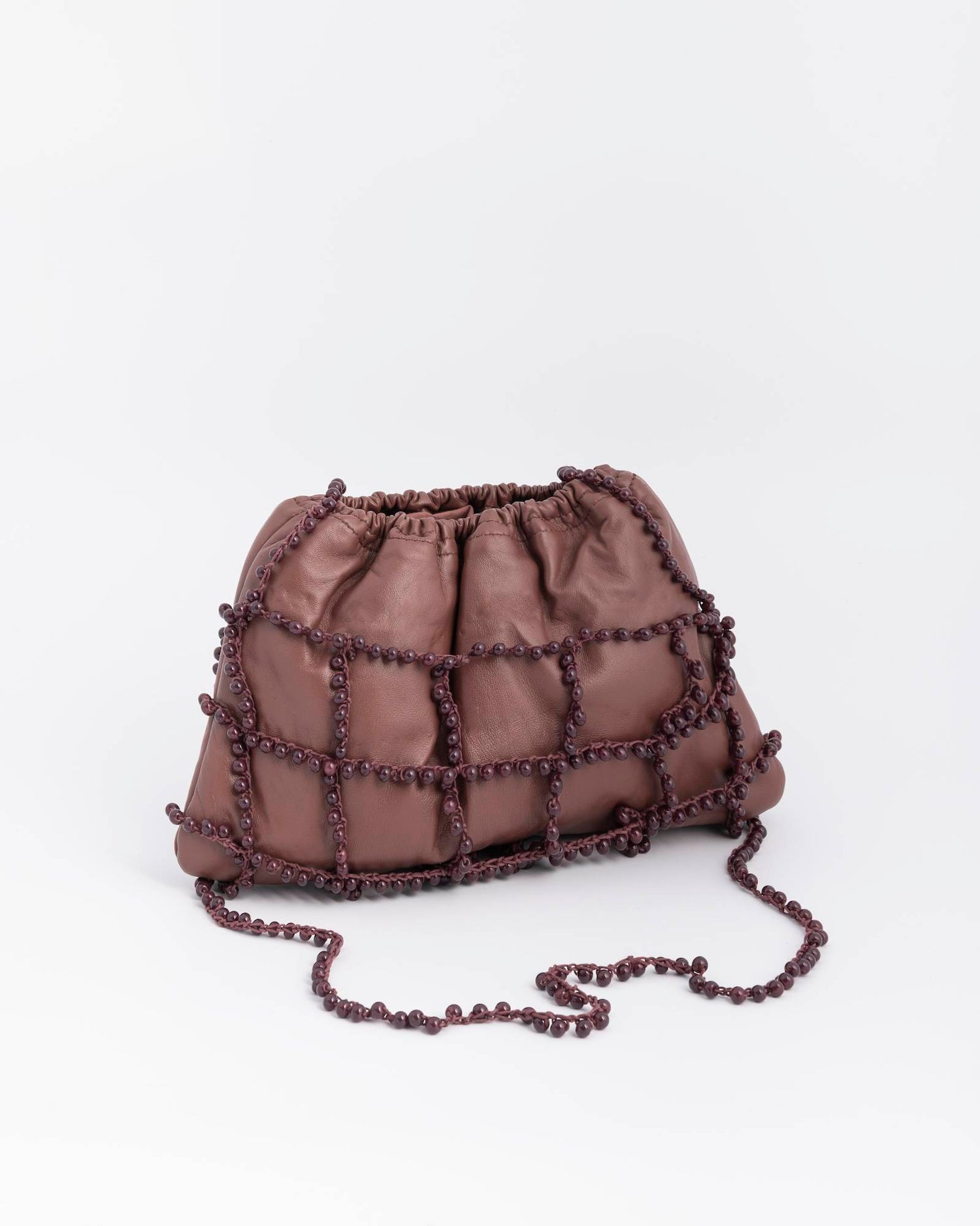 SHOULDER BAG WITH PEARLS