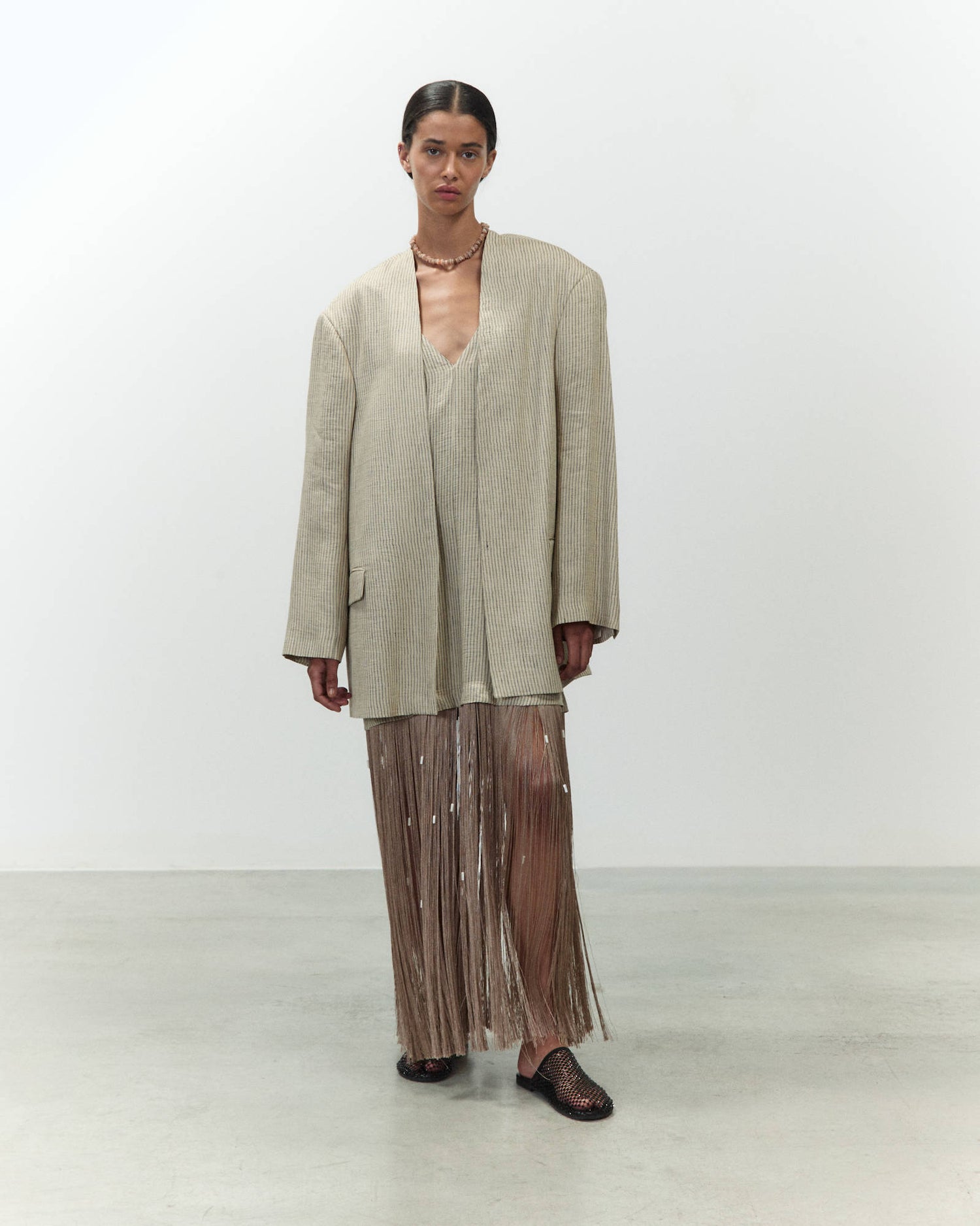 OVERSIZED LINEN JACKET