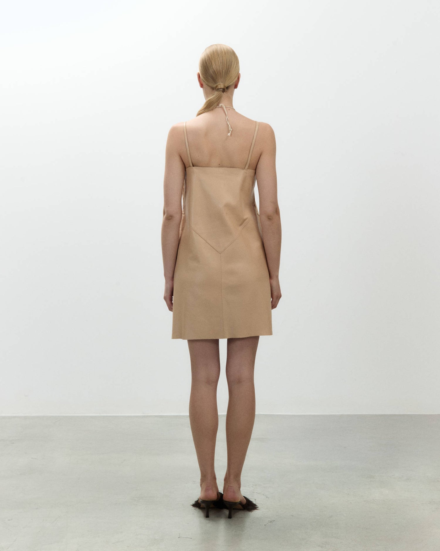 SOFT LEATHER MINI DRESS