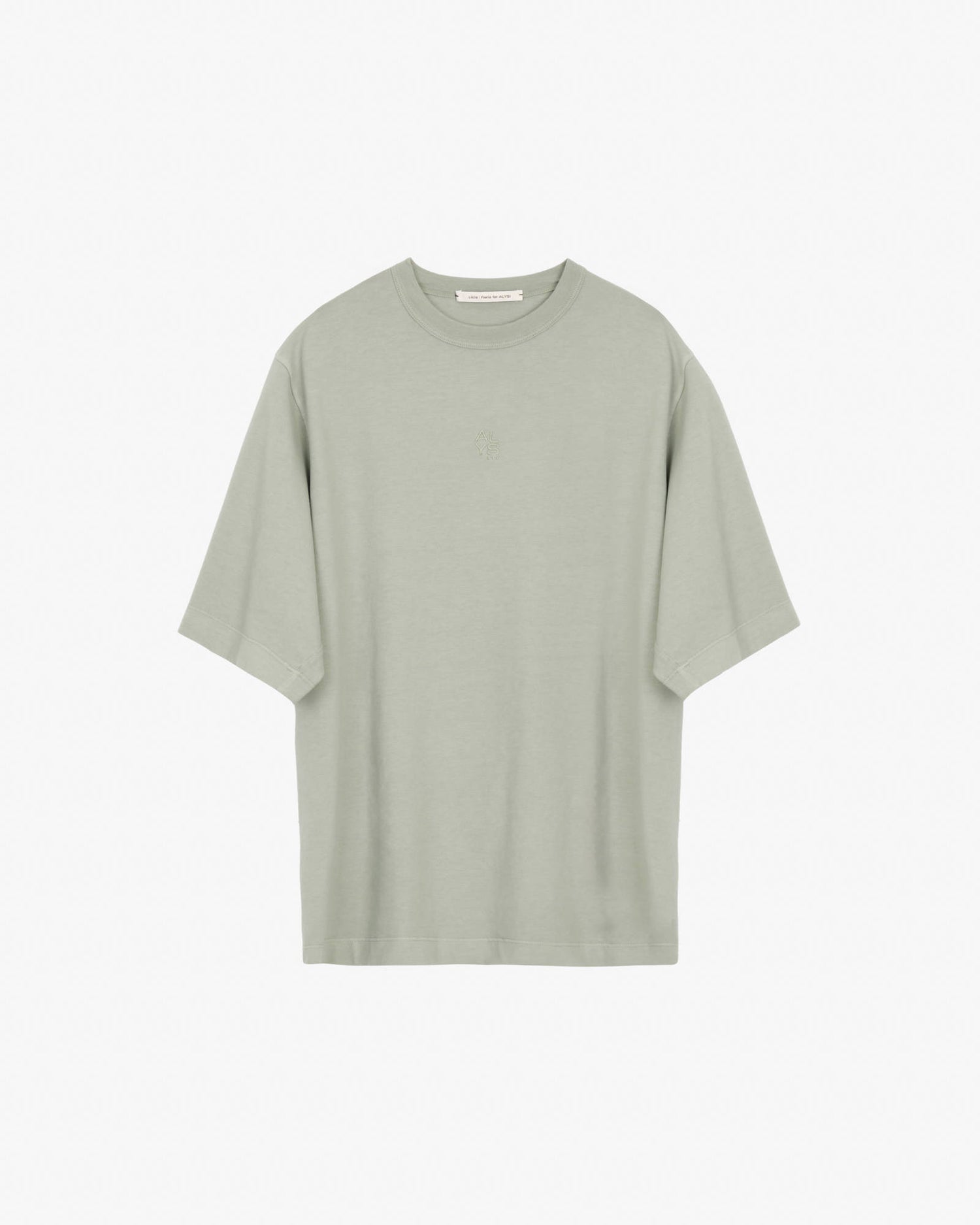 OVERSIZED T-SHIRT WITH Sage EMBROIDERY