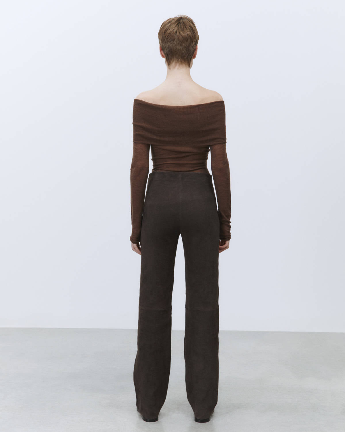 SLIM SUEDE PANTS
