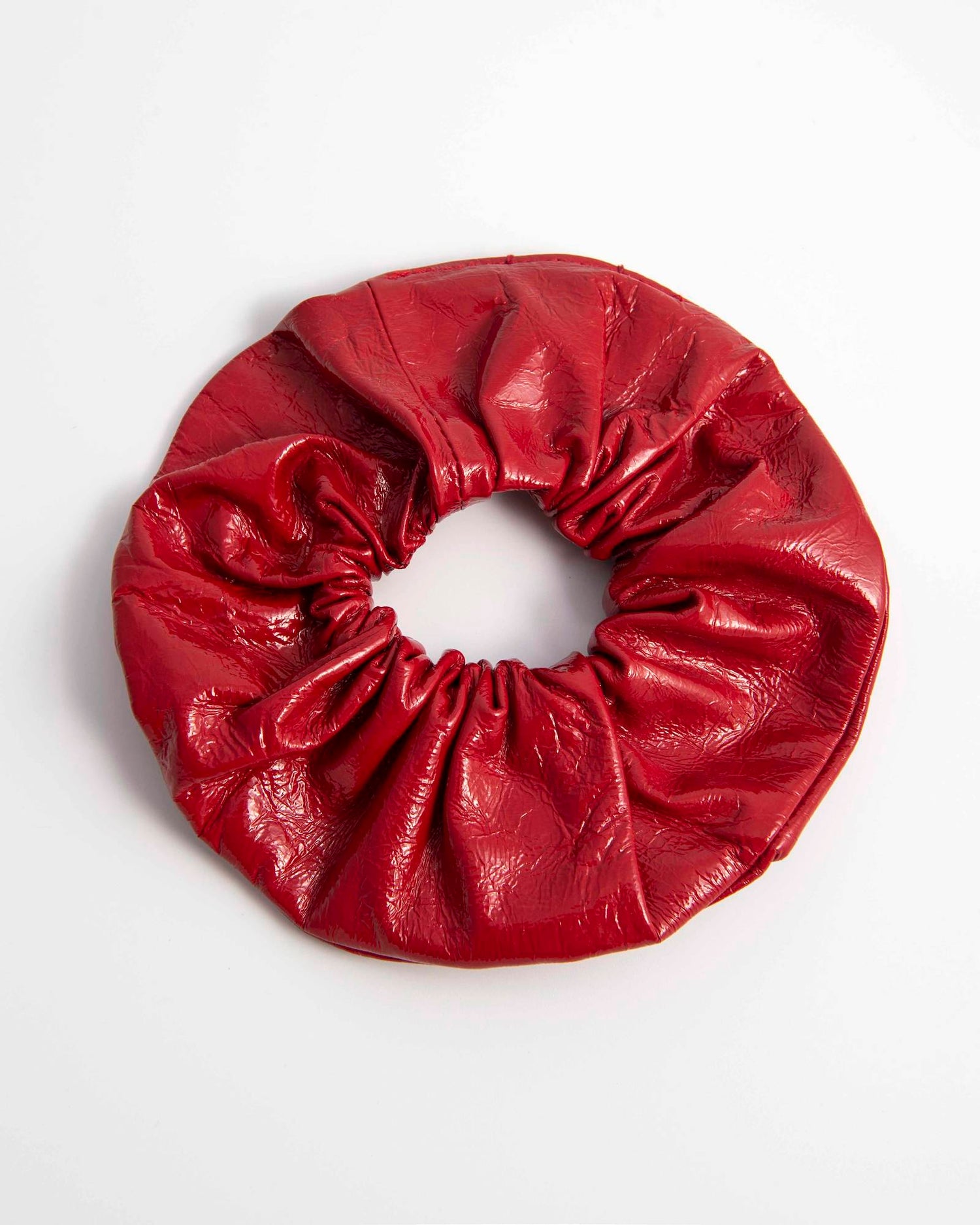 PATENT LEATHER SCRUNCHIE