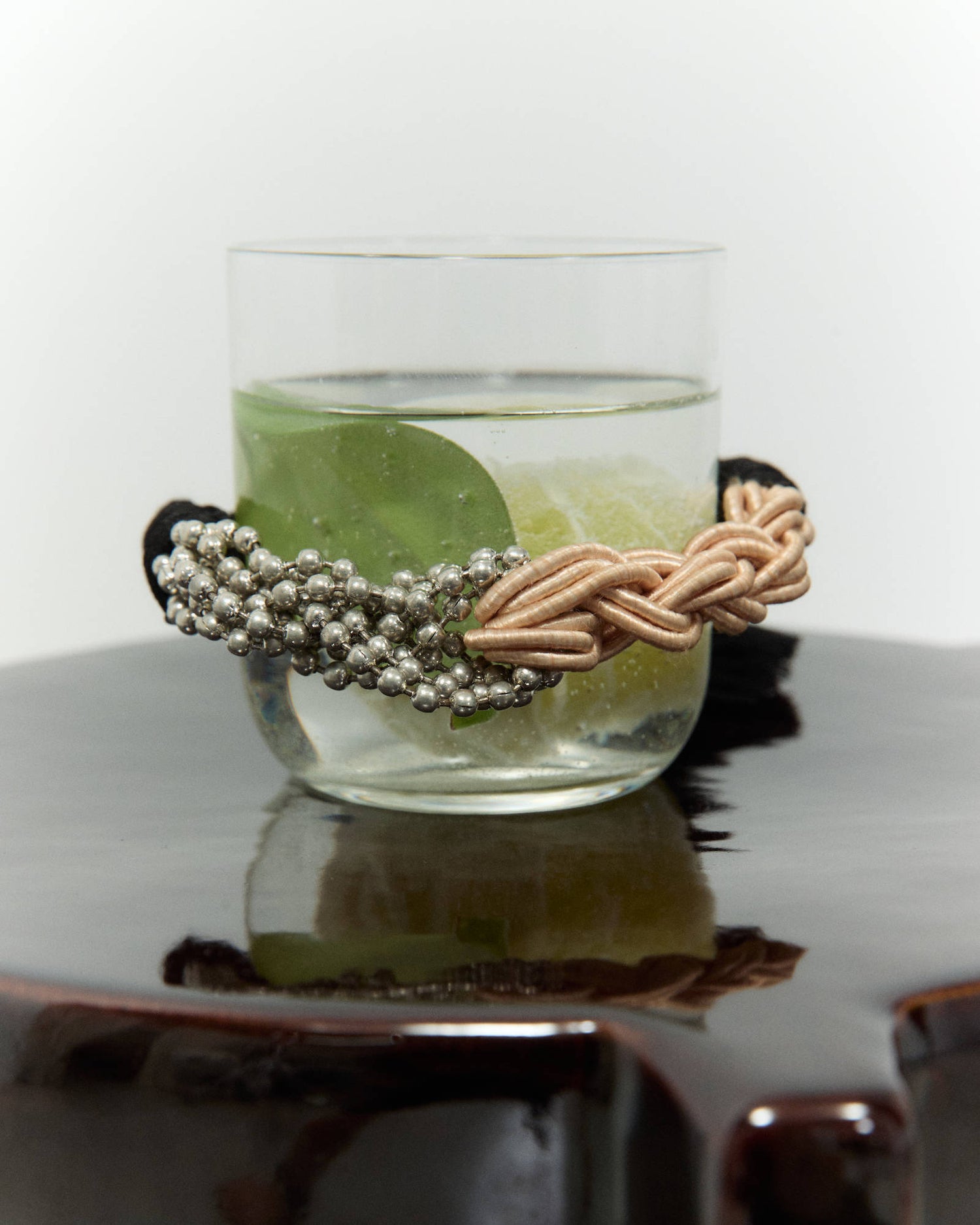 BRAIDED BEADED BRACELET