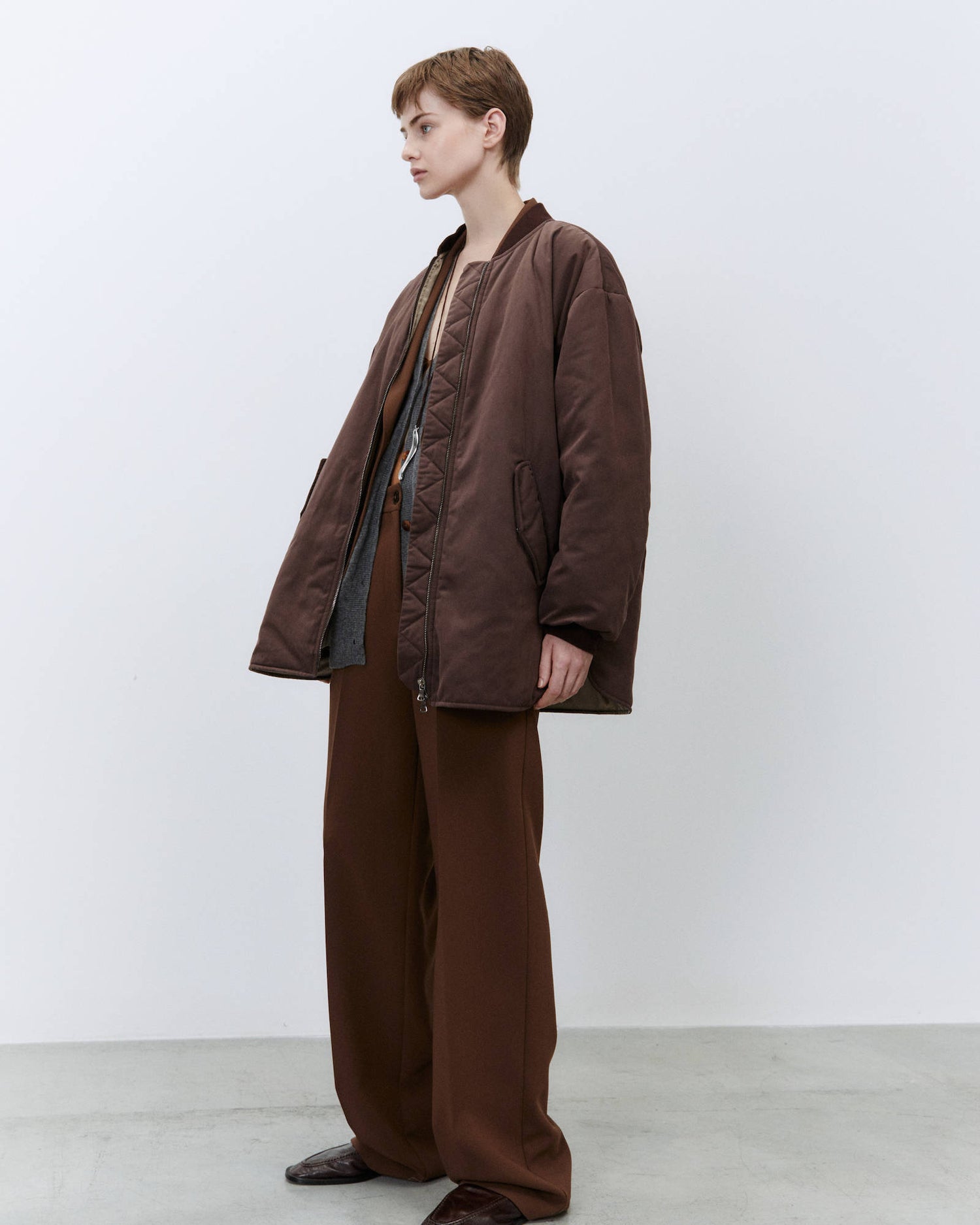 SOFT TOUCH NYLON BOMBER JACKET