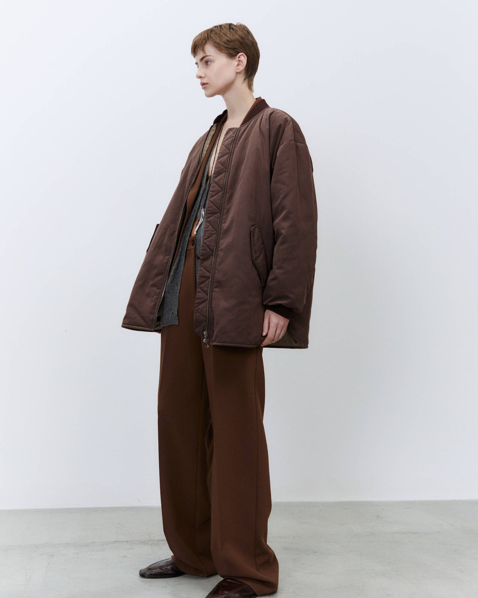 SOFT TOUCH NYLON BOMBER JACKET
