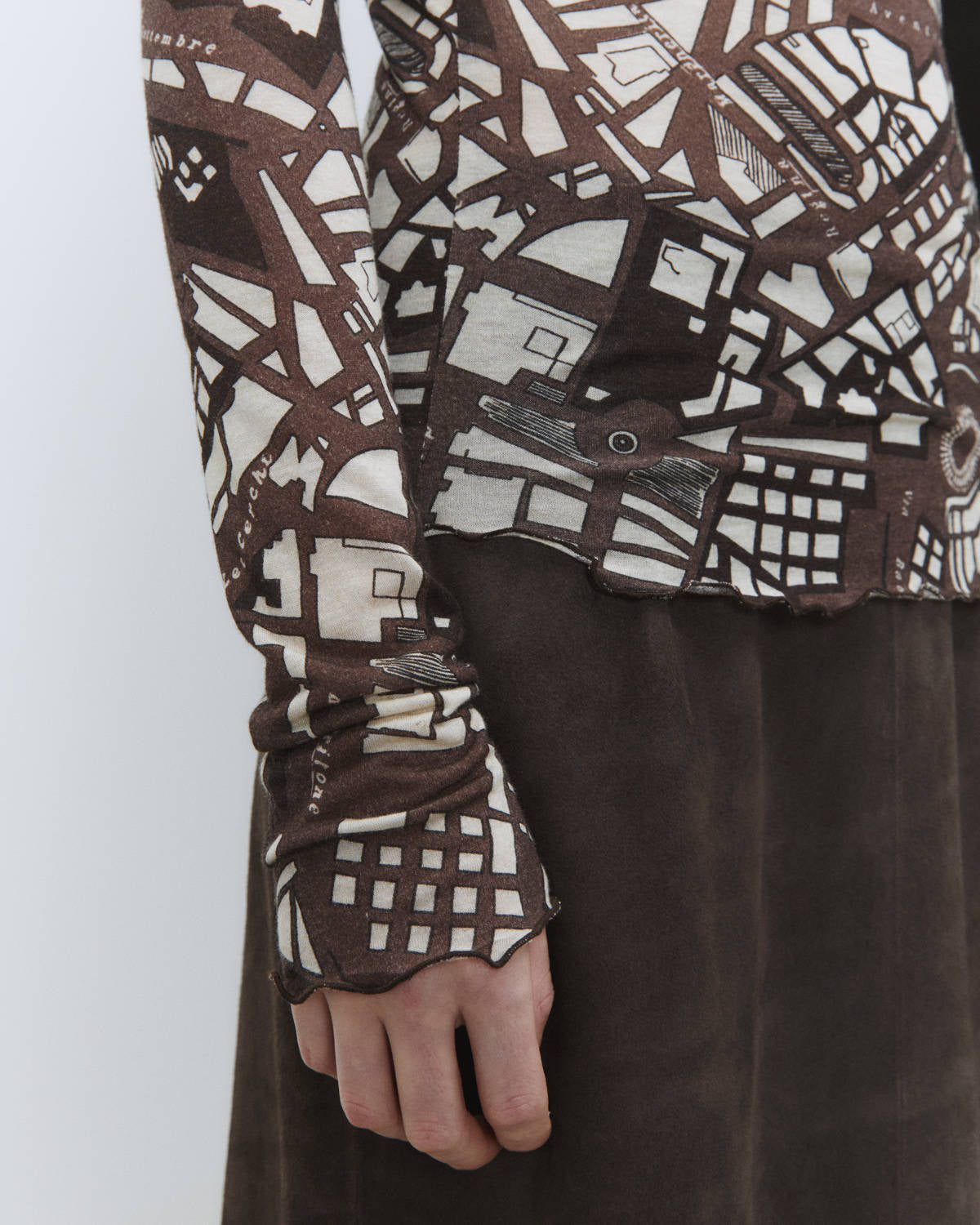ROME MAP PRINTED JERSEY