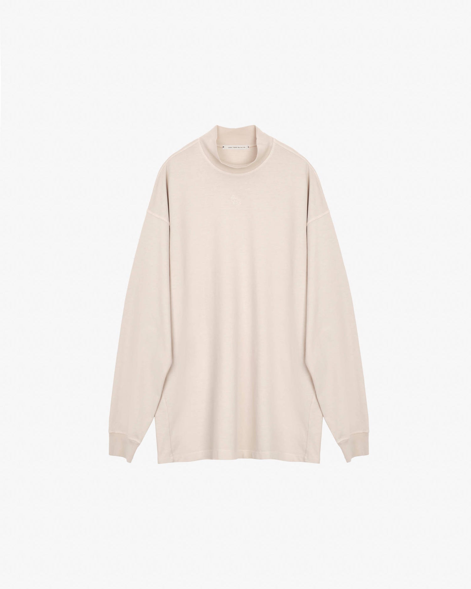LONG SLEEVE T-SHIRT WITH EMBROIDERY Sand