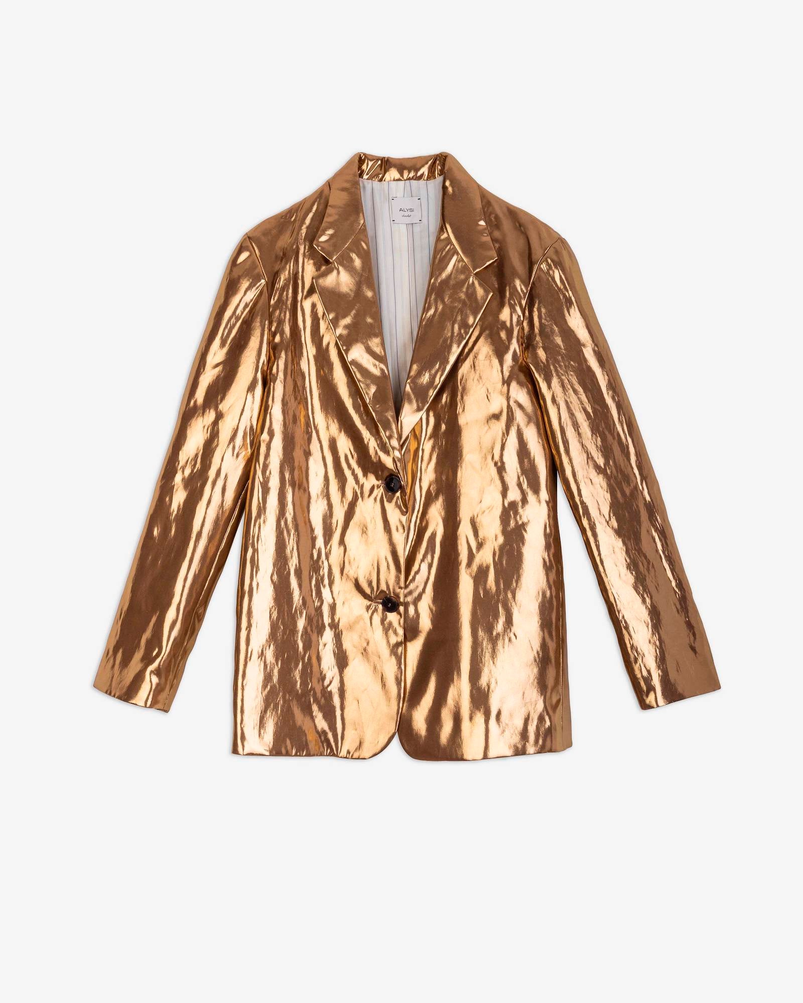 GOLD SINGLE-BREASTED BLAZER