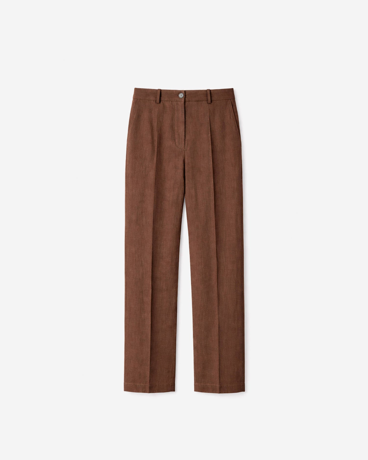 LINEN CIGARETTE TROUSERS