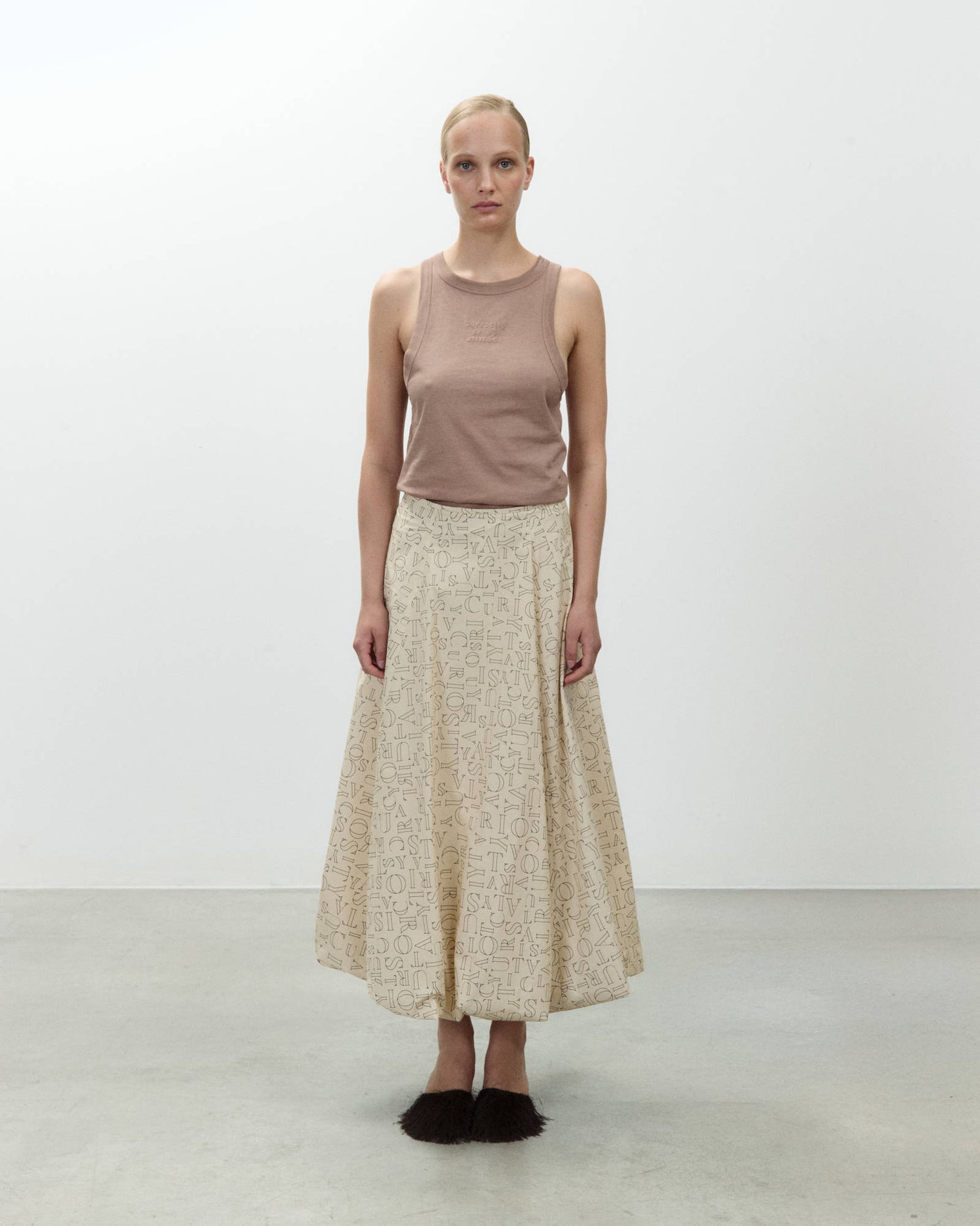 BALOON LETTERING SKIRT