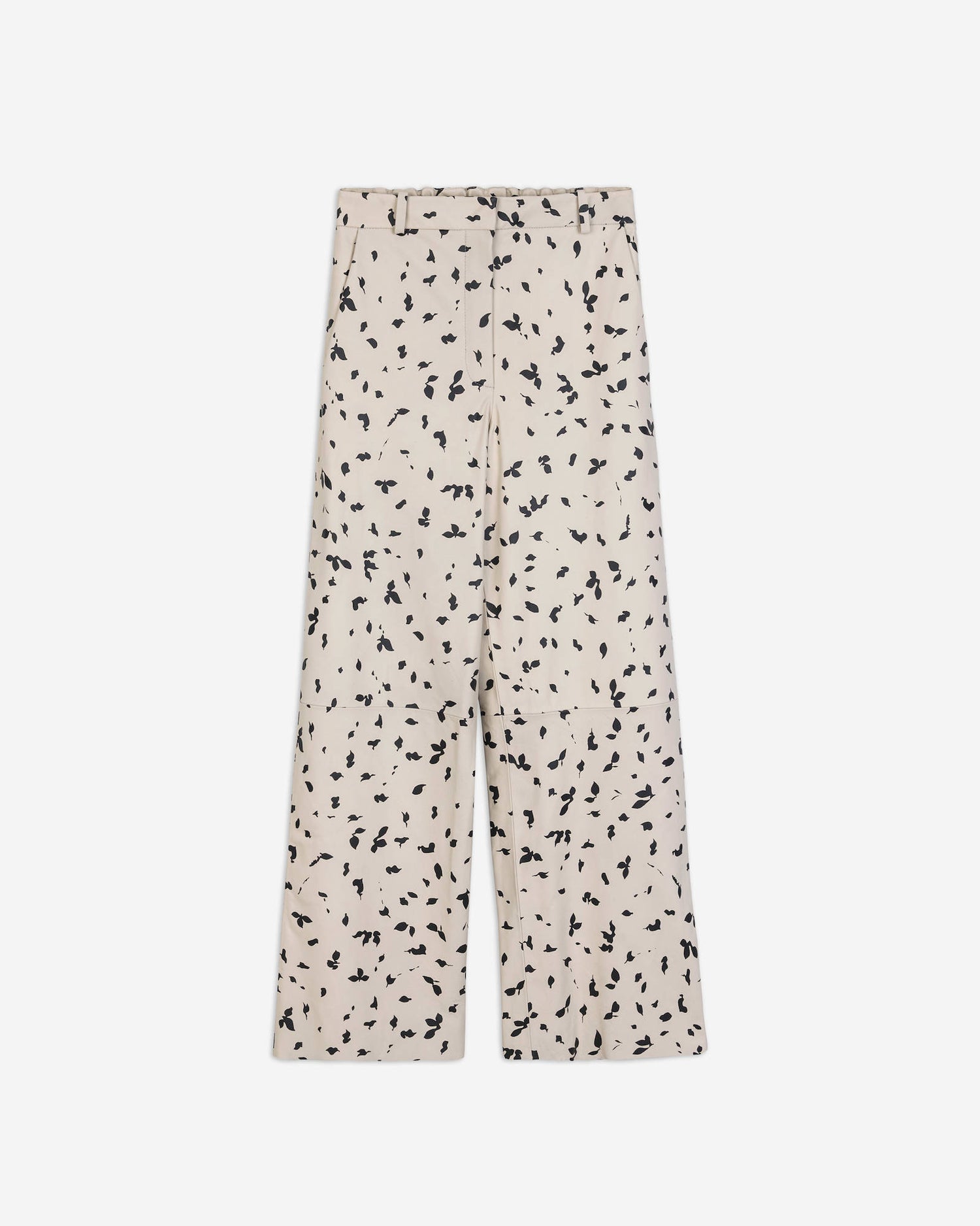 PRINTED LEATHER TROUSERS