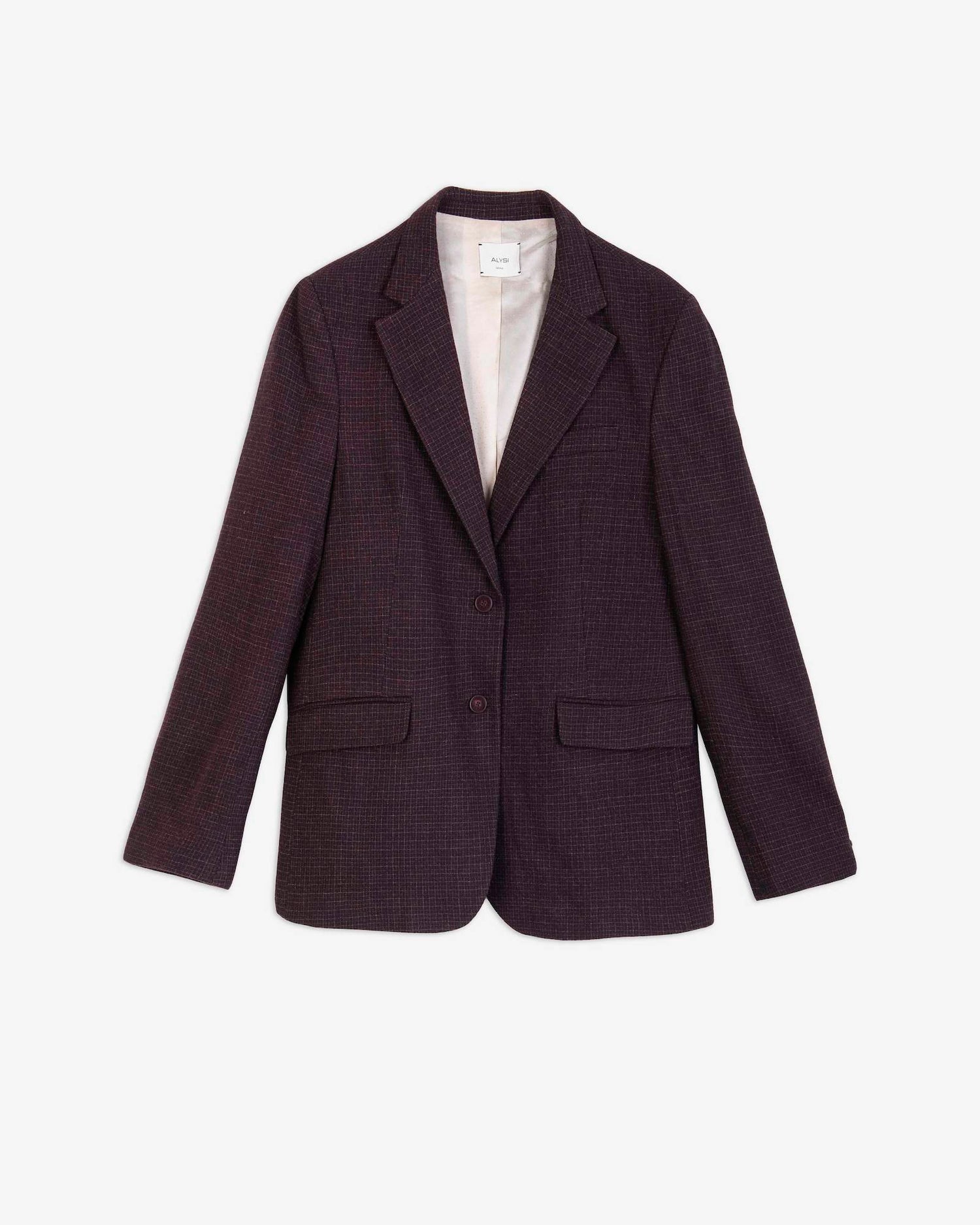 WOOL CHECK BLAZER
