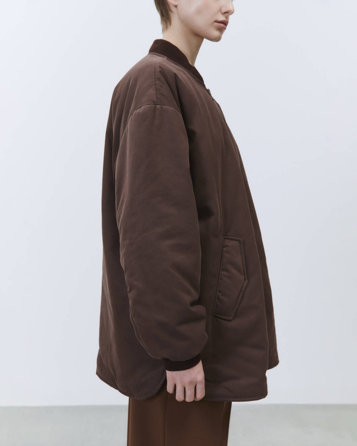 SOFT TOUCH NYLON BOMBER JACKET