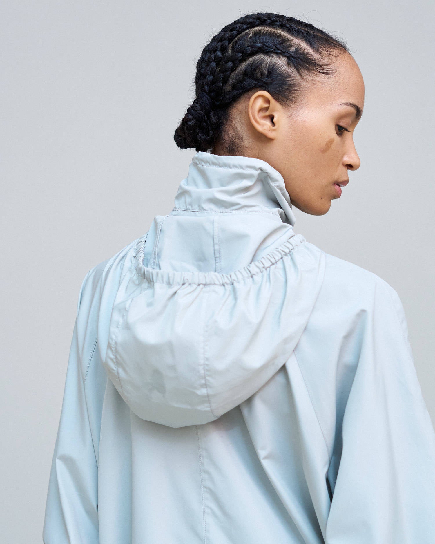 HOODED WIND JACKET Sage