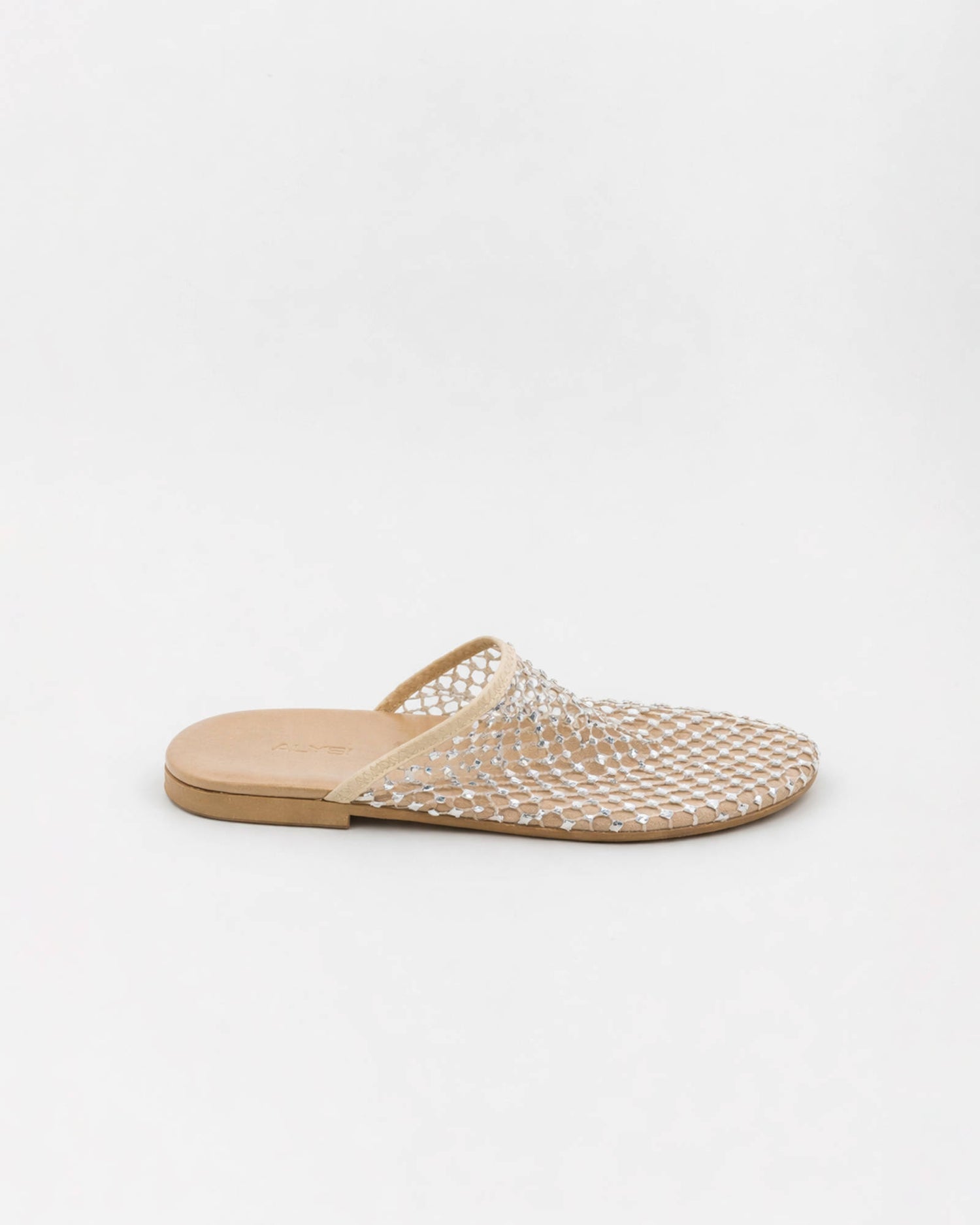 MULE SHOES WITH RHINESTONE