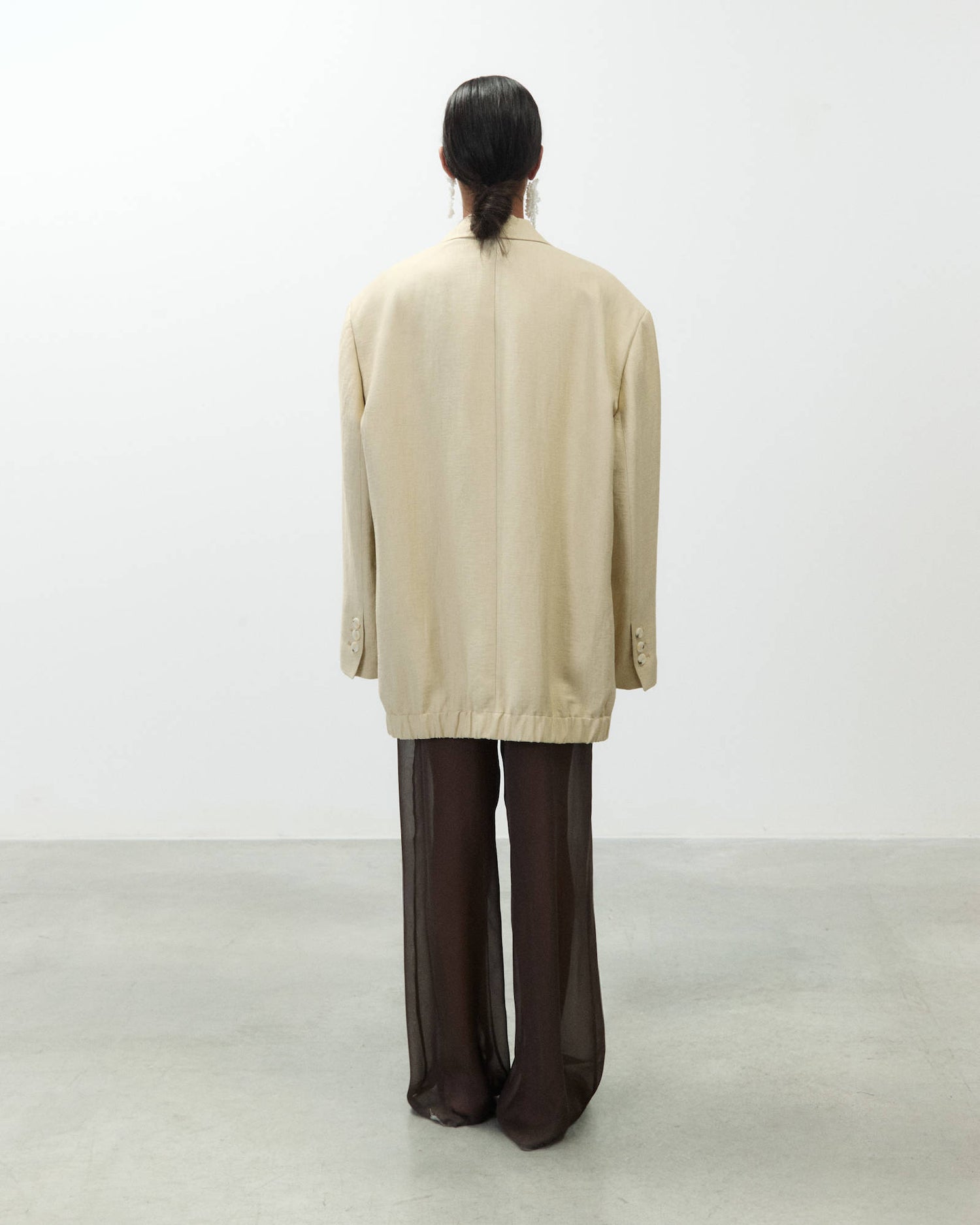 OVERSIZED LINEN BLAZER