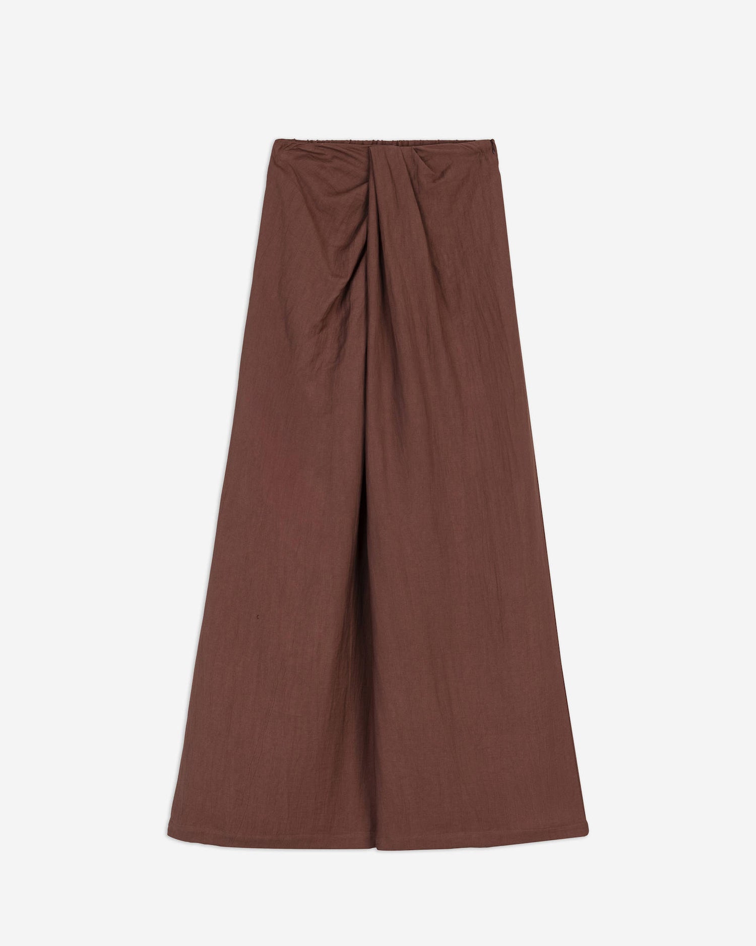 DRAPED LINEN TROUSERS