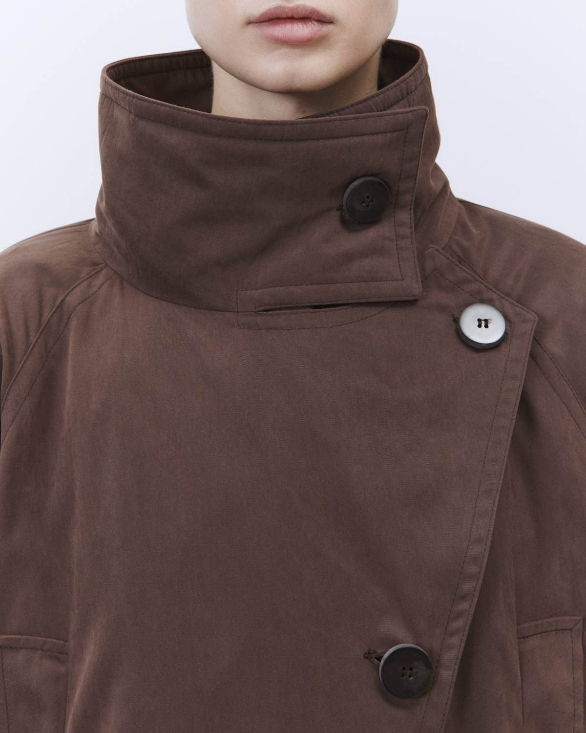 SOFT TOUCH NYLON MAXI TRENCH