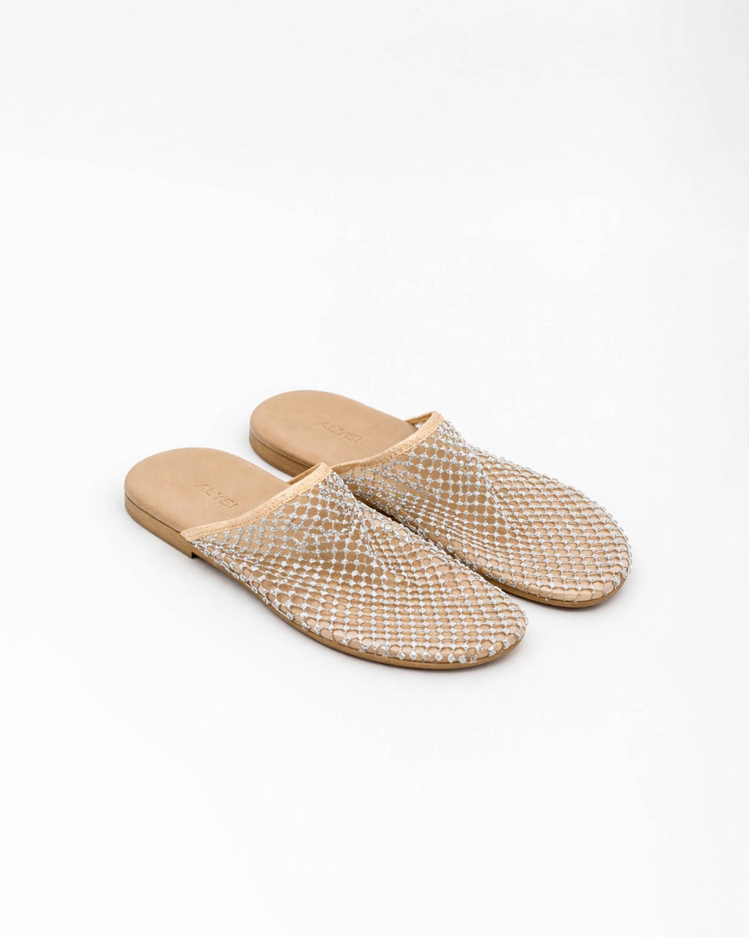 MULE SHOES WITH RHINESTONE