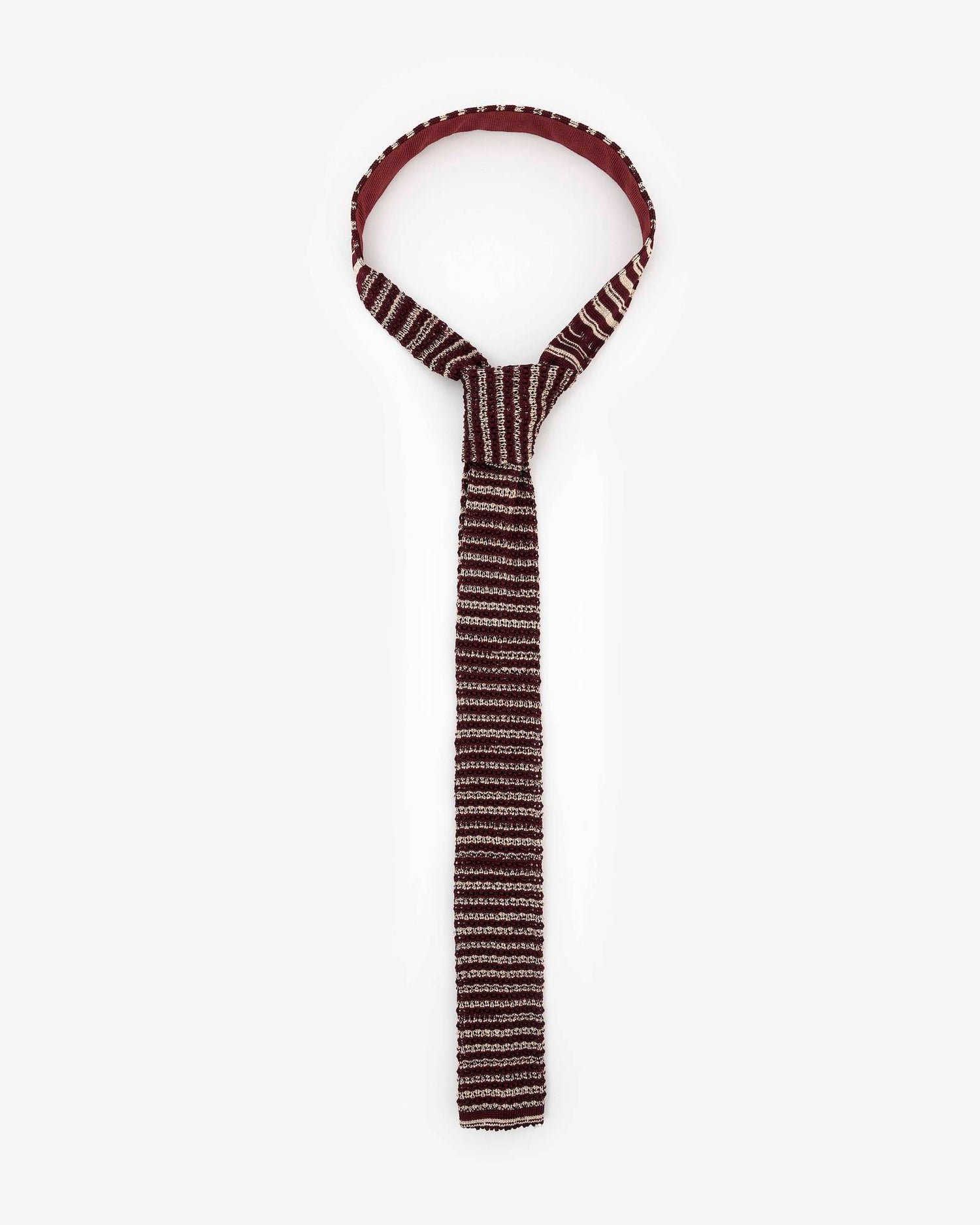 STRIPED KNITTED TIE
