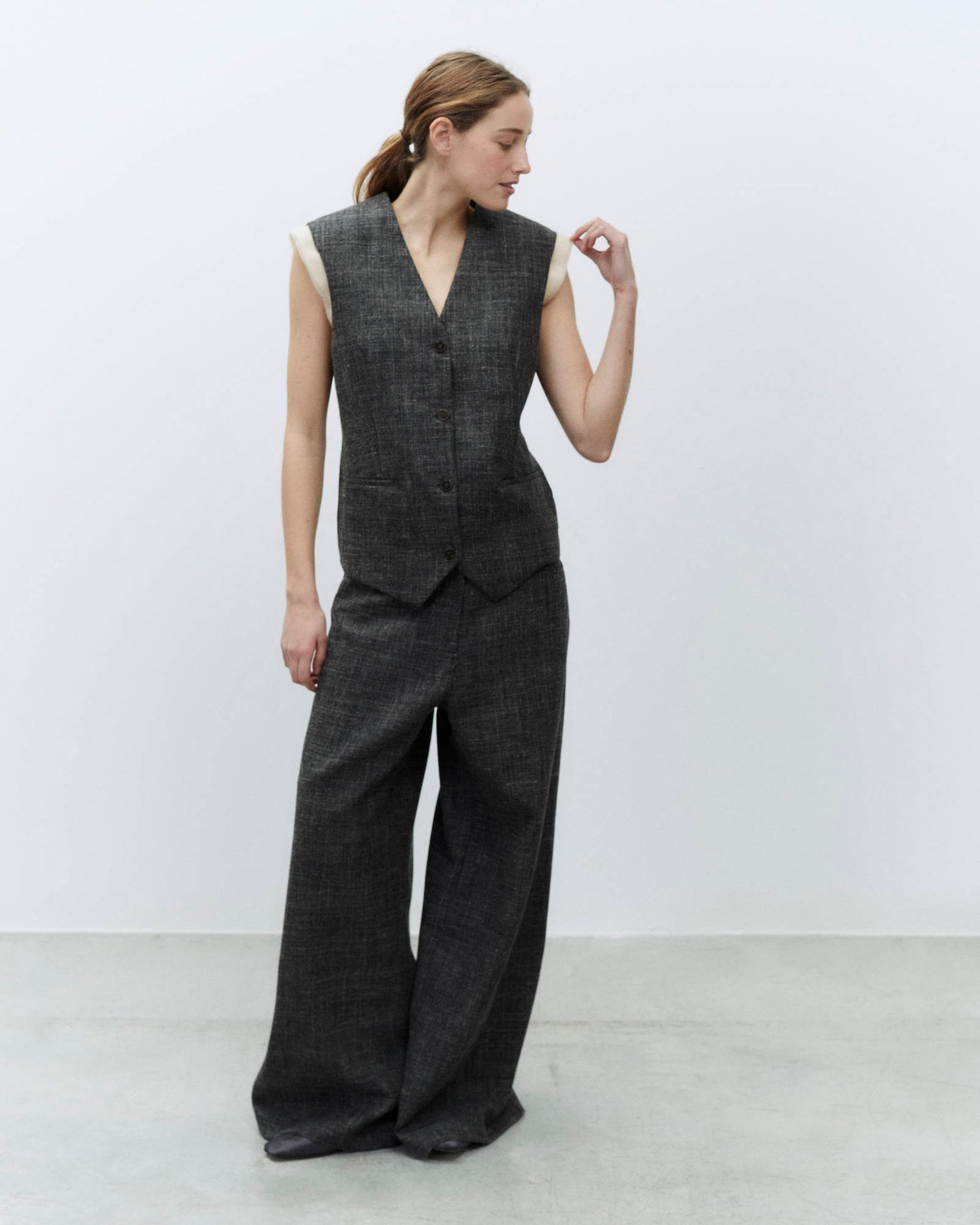 GRANIGLIA WOOL VEST