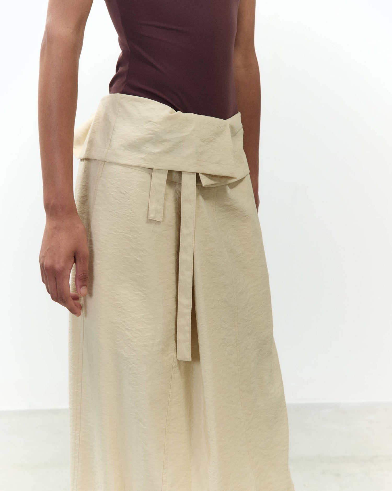 SILK CANVAS SKIRT