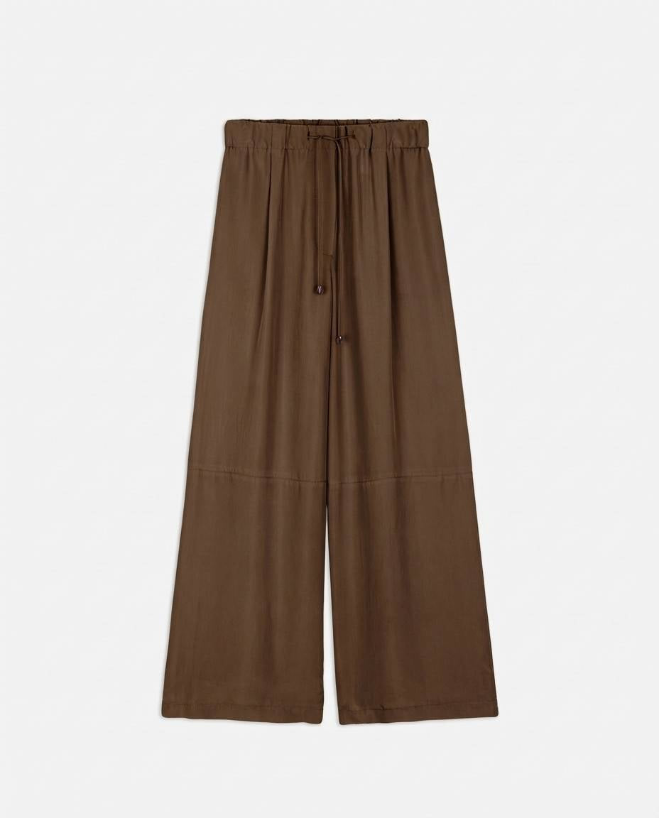 WIDE SILK TROUSERS