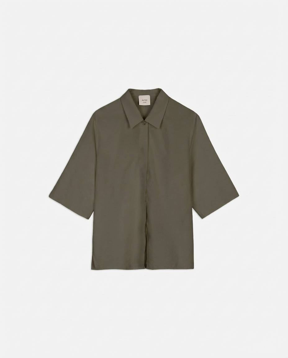 SILK CANVAS SHIRT