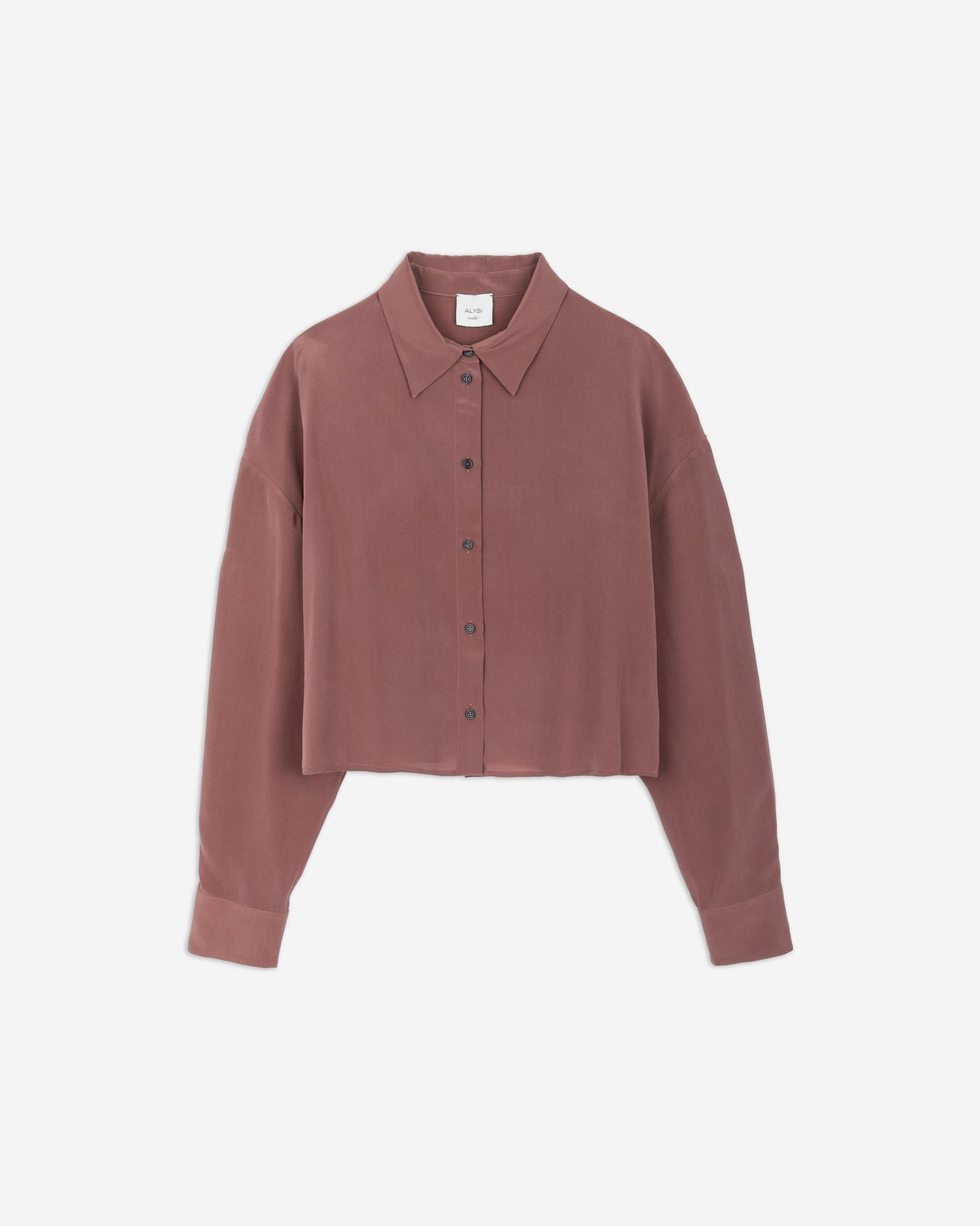 SILK CROPPED SHIRT