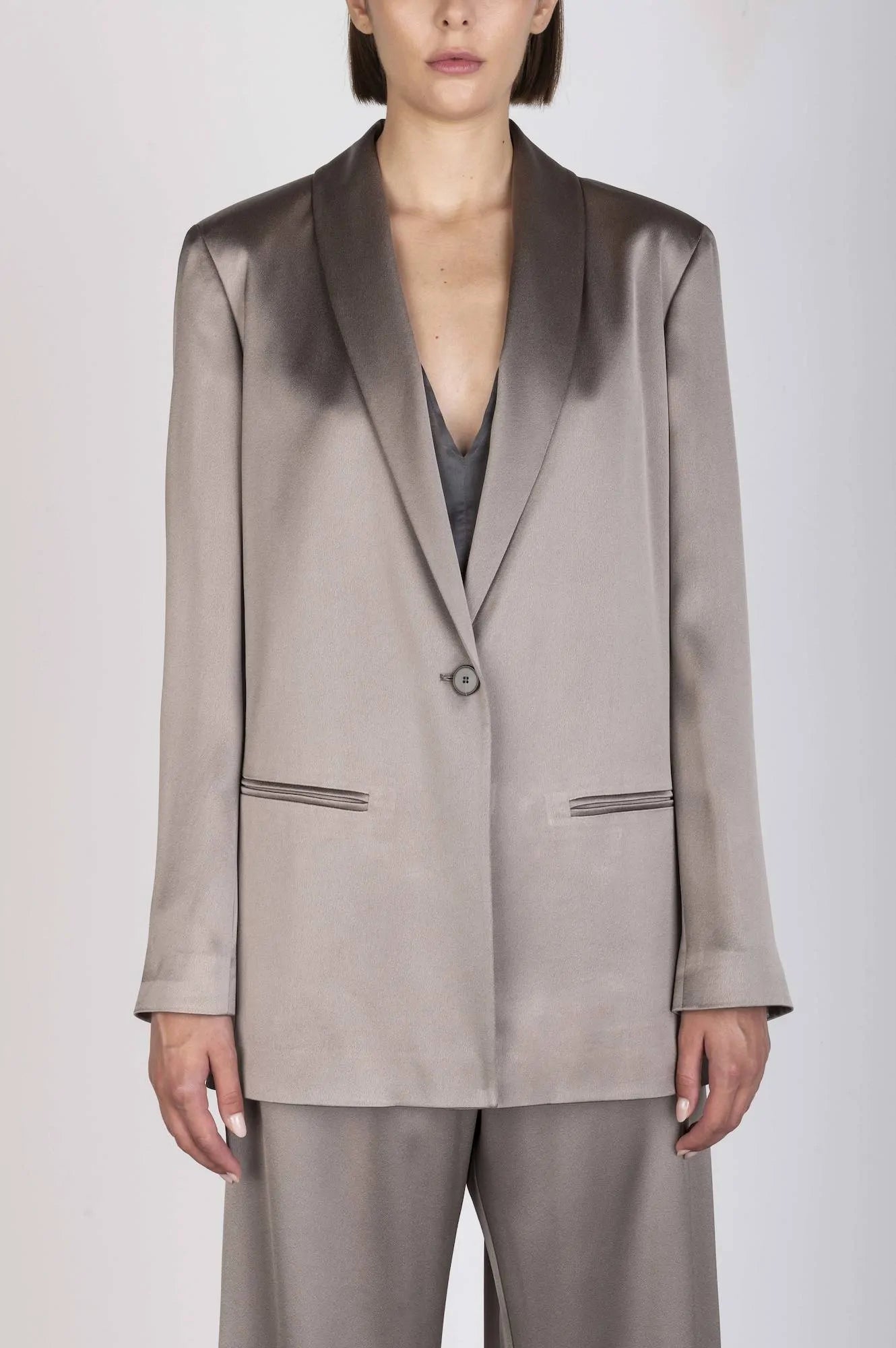 SATIN BLAZER