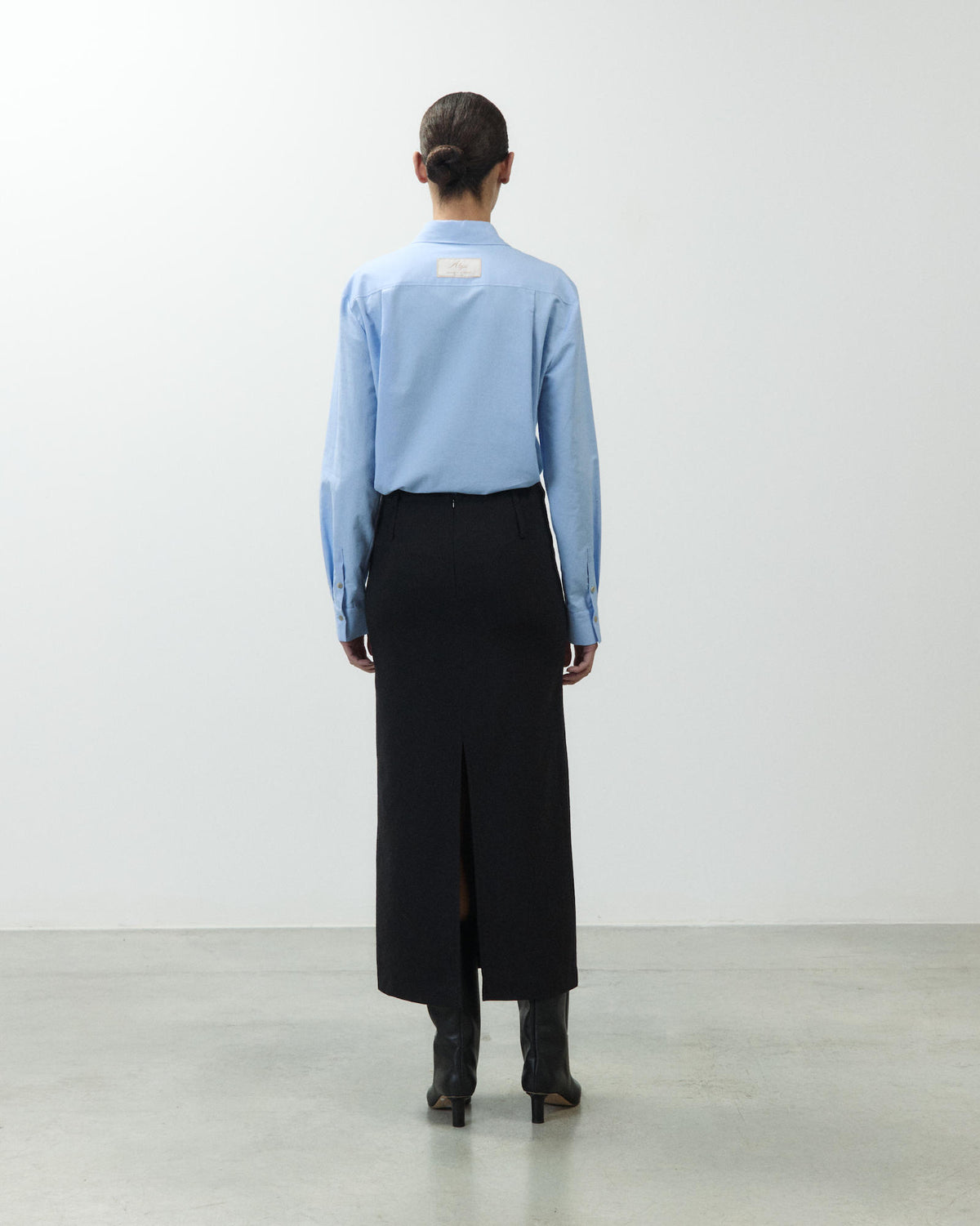 LONG WOOL SKIRT