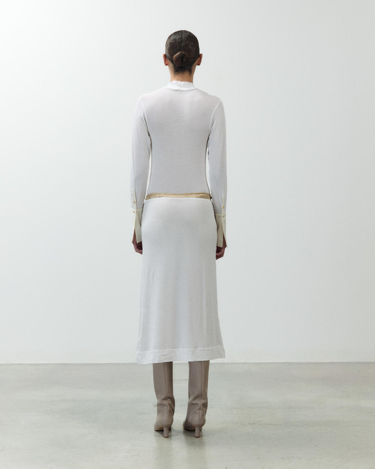 JERSEY MIDI SKIRT