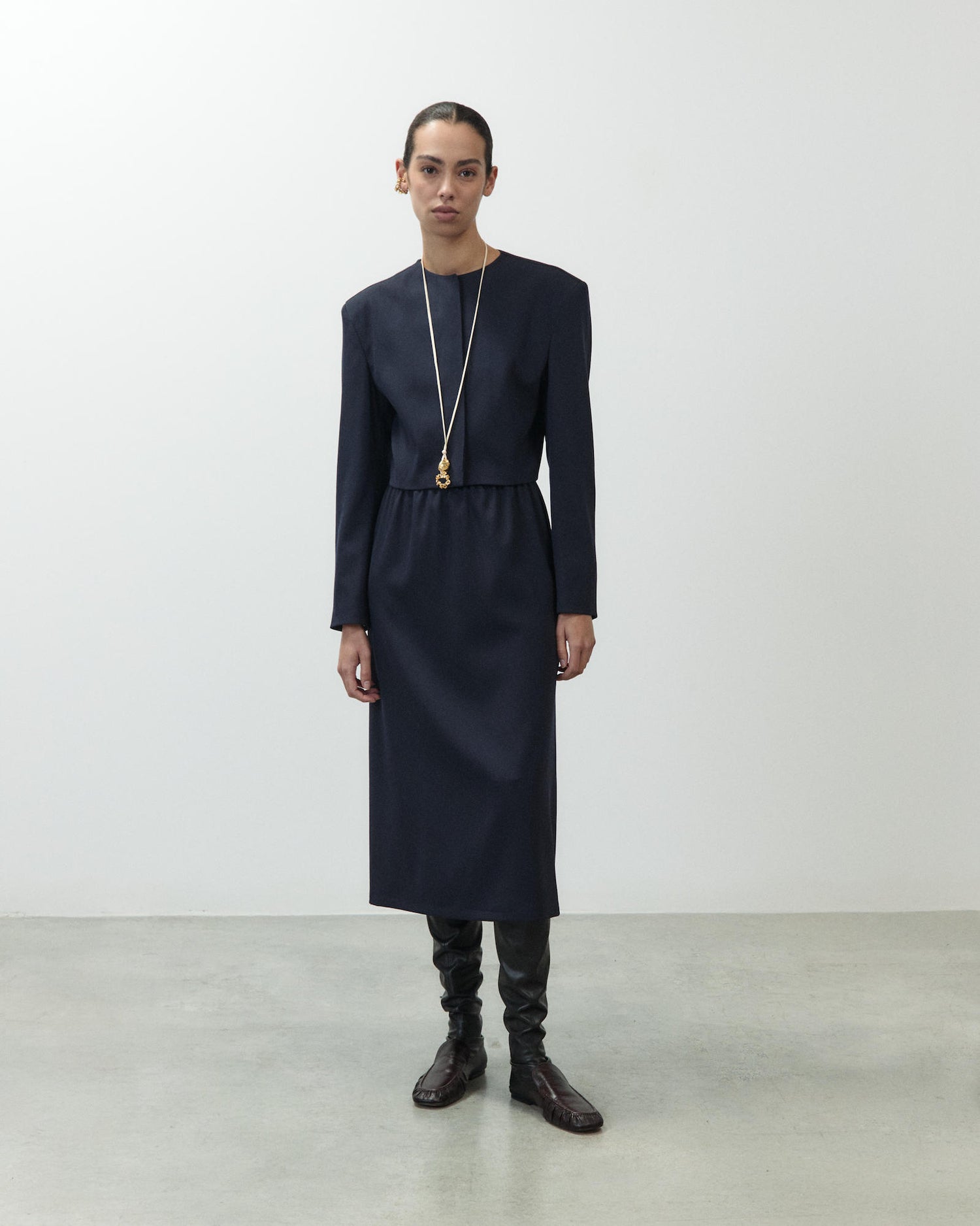 WOOL PENCIL SKIRT