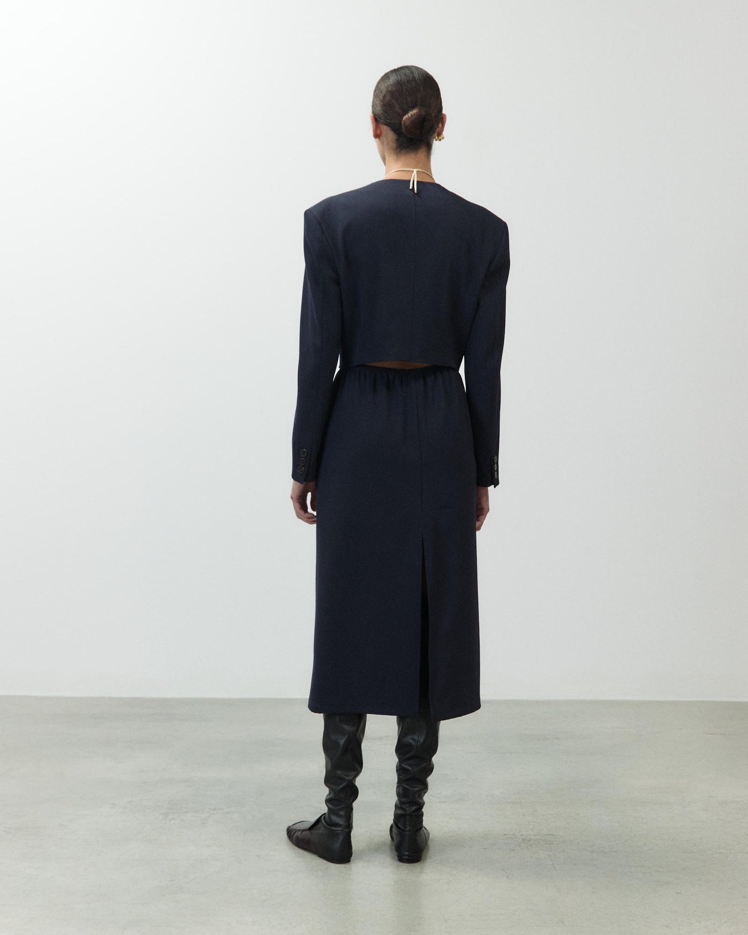 WOOL PENCIL SKIRT