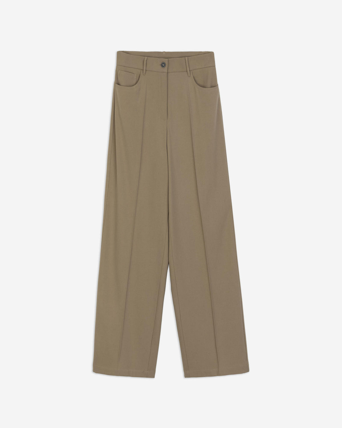 WOOL WIDE-LEG TROUSERS