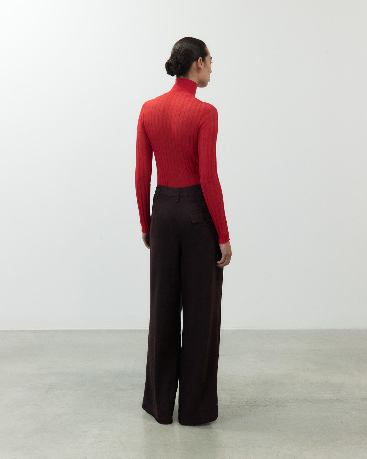SUEDE EFFECT TROUSERS