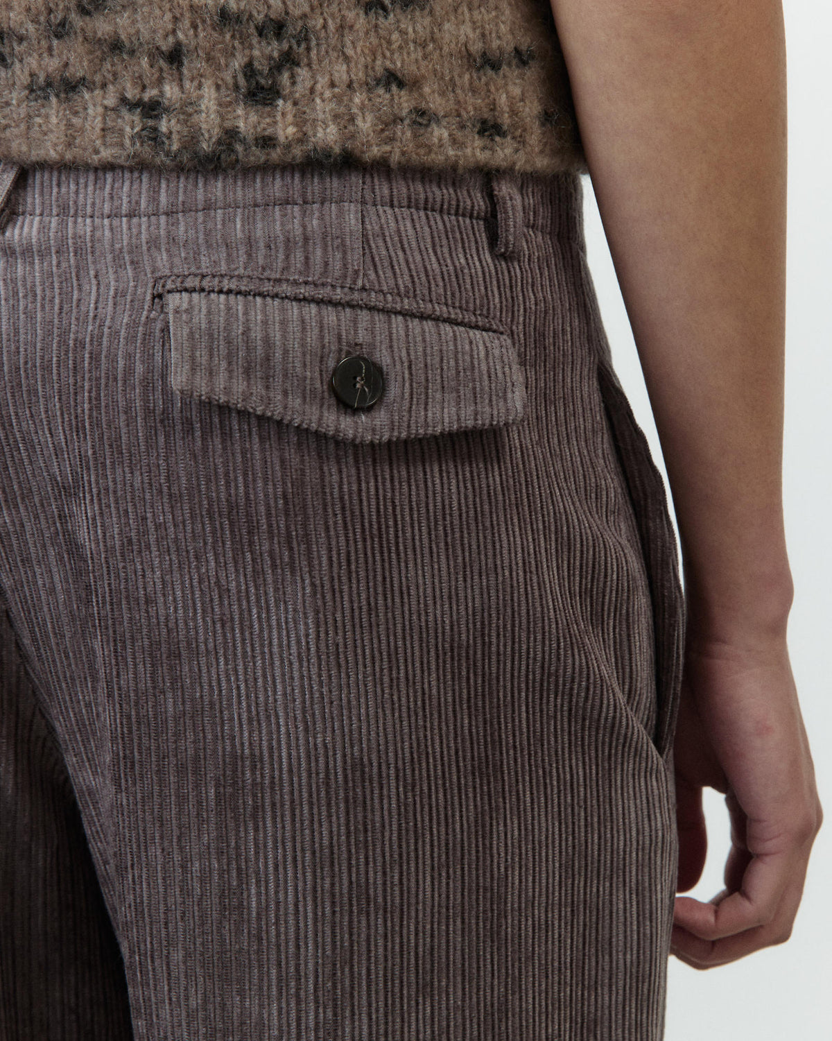 WIDE VELVET TROUSERS