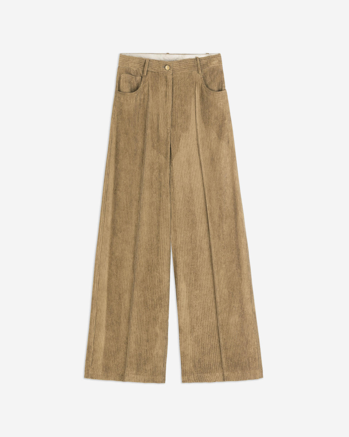 VELVET WIDE LEG TROUSERS