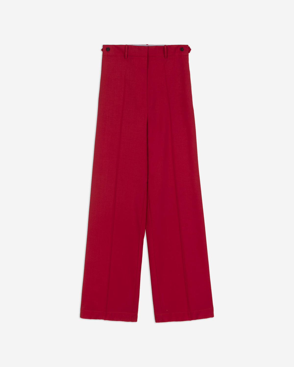 STRAIGHT WOOL TROUSERS