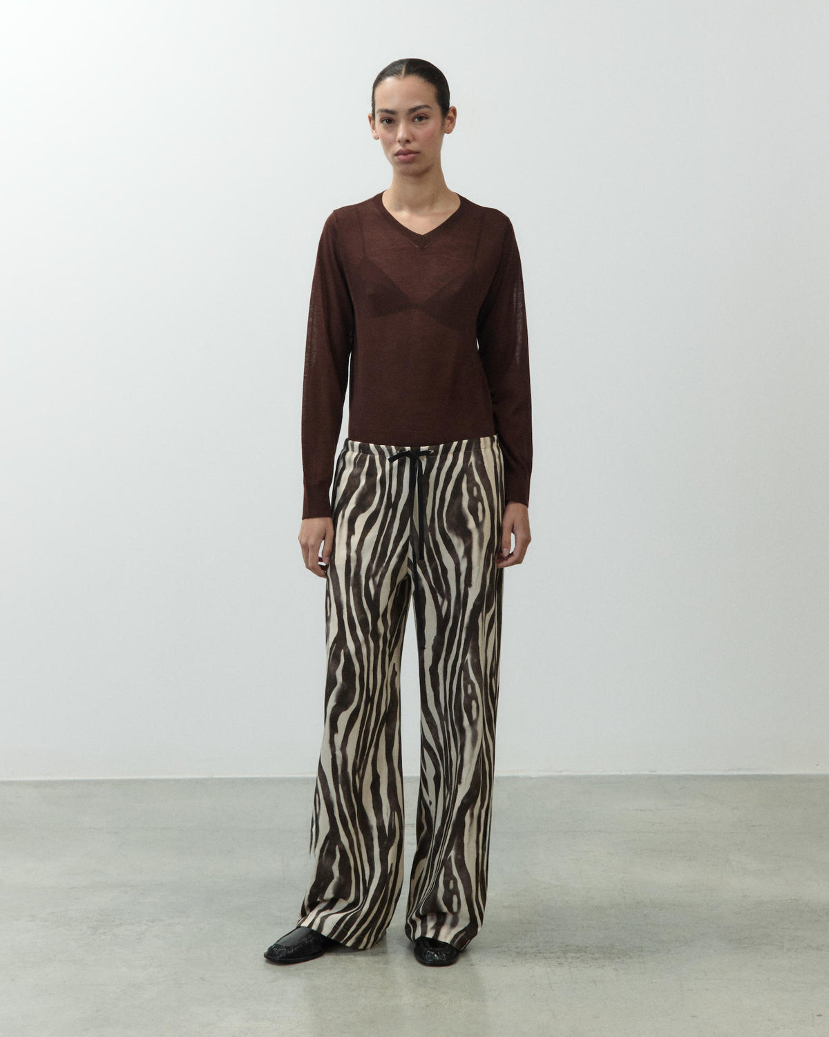 WIDE PRINTED TROUSERS