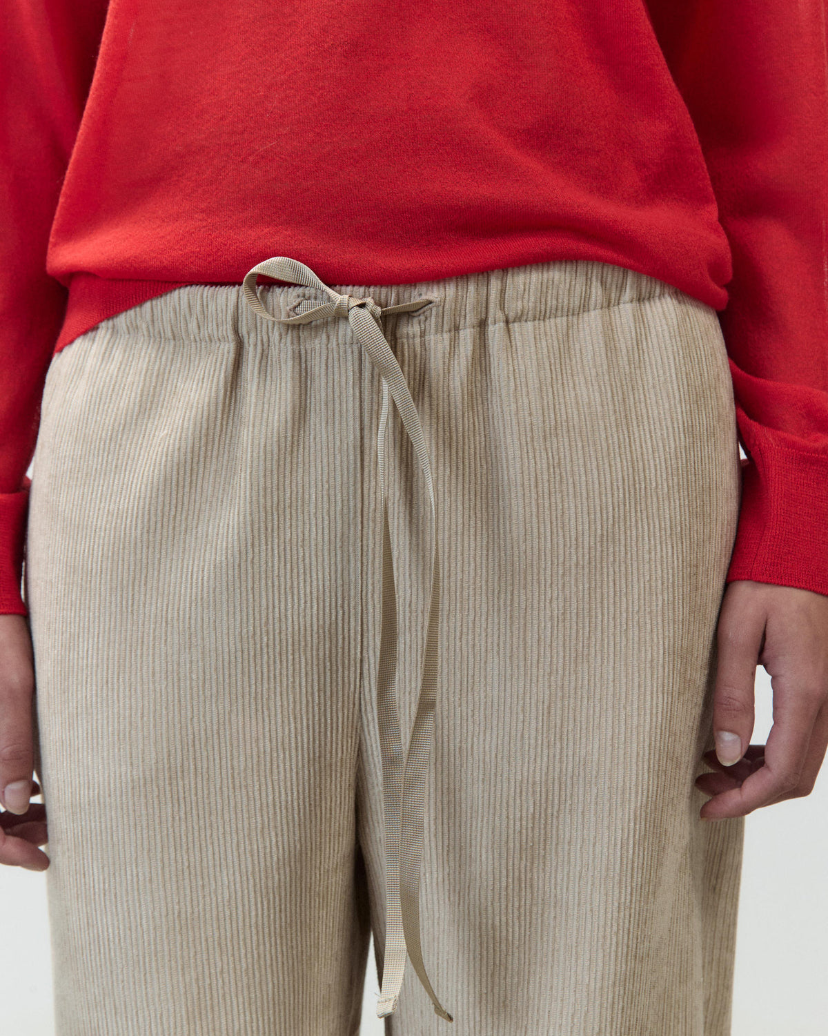 VELVET PAJAMA-STYLE TROUSERS