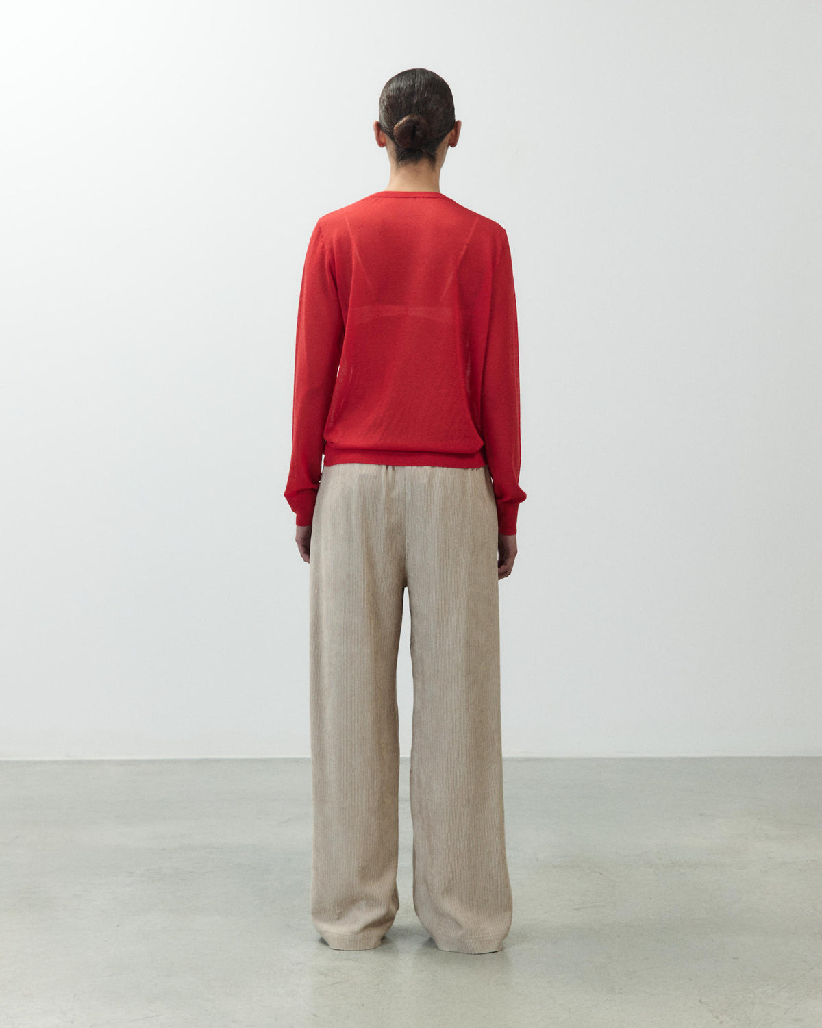 VELVET PAJAMA-STYLE TROUSERS