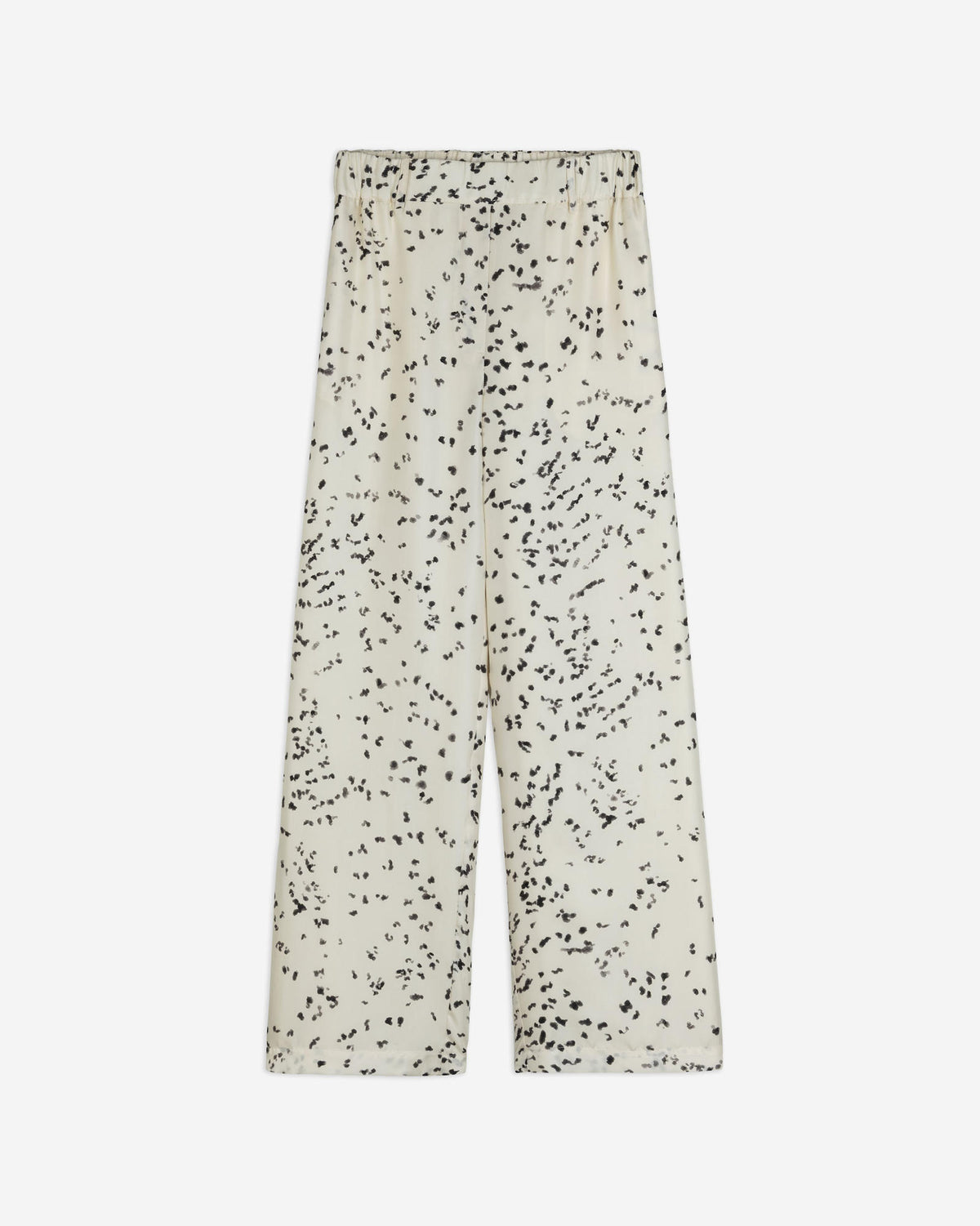 PRINTED SILK TROUSERS