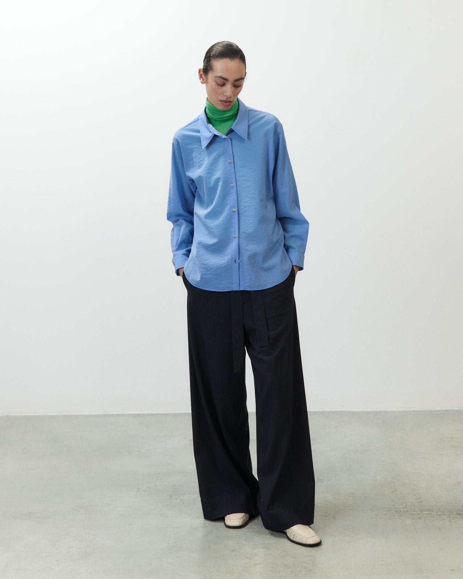 WOOL ORGANZA SHIRT