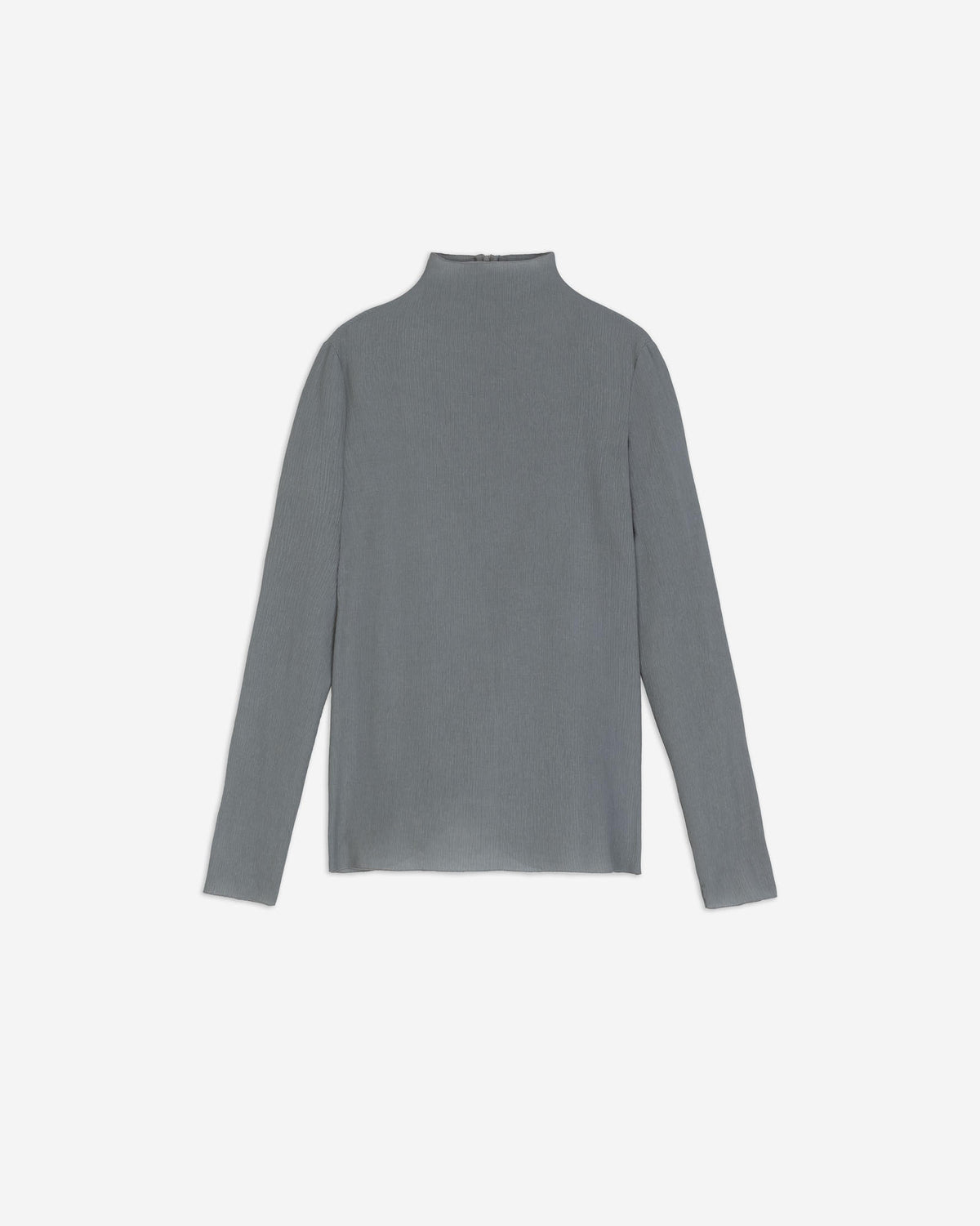 HIGH NECK CRINKLE TOP