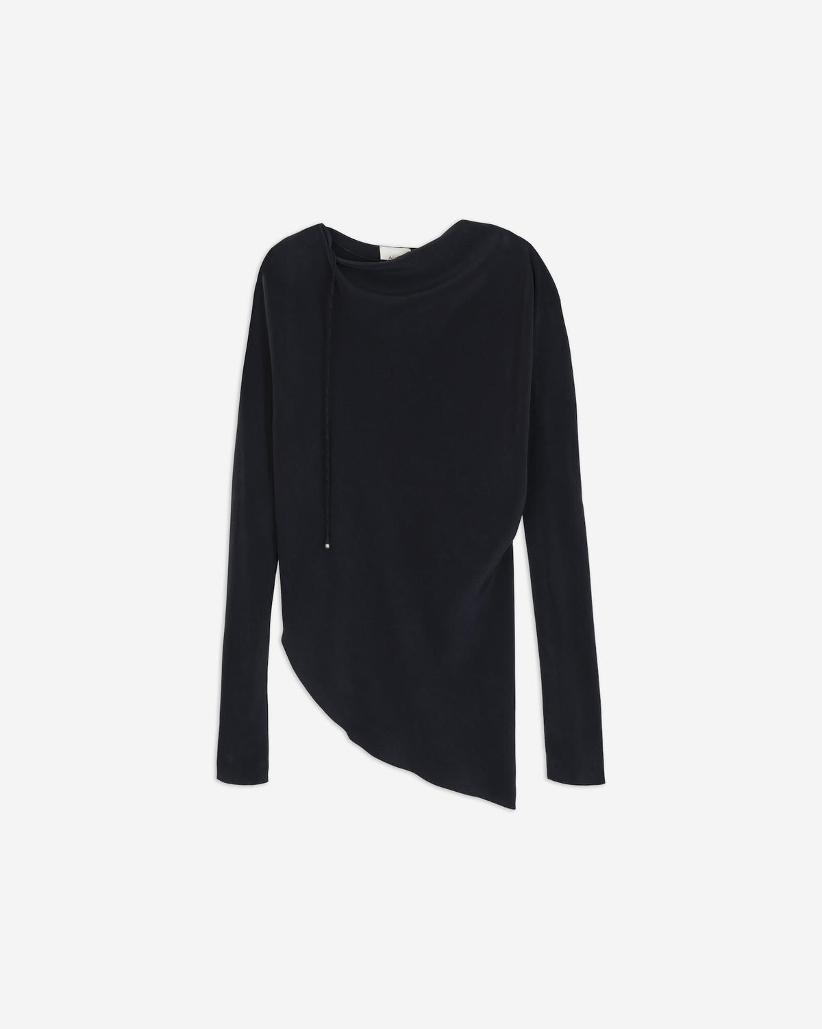 ASYMMETRIC CREPE DE CHINE BLOUSE